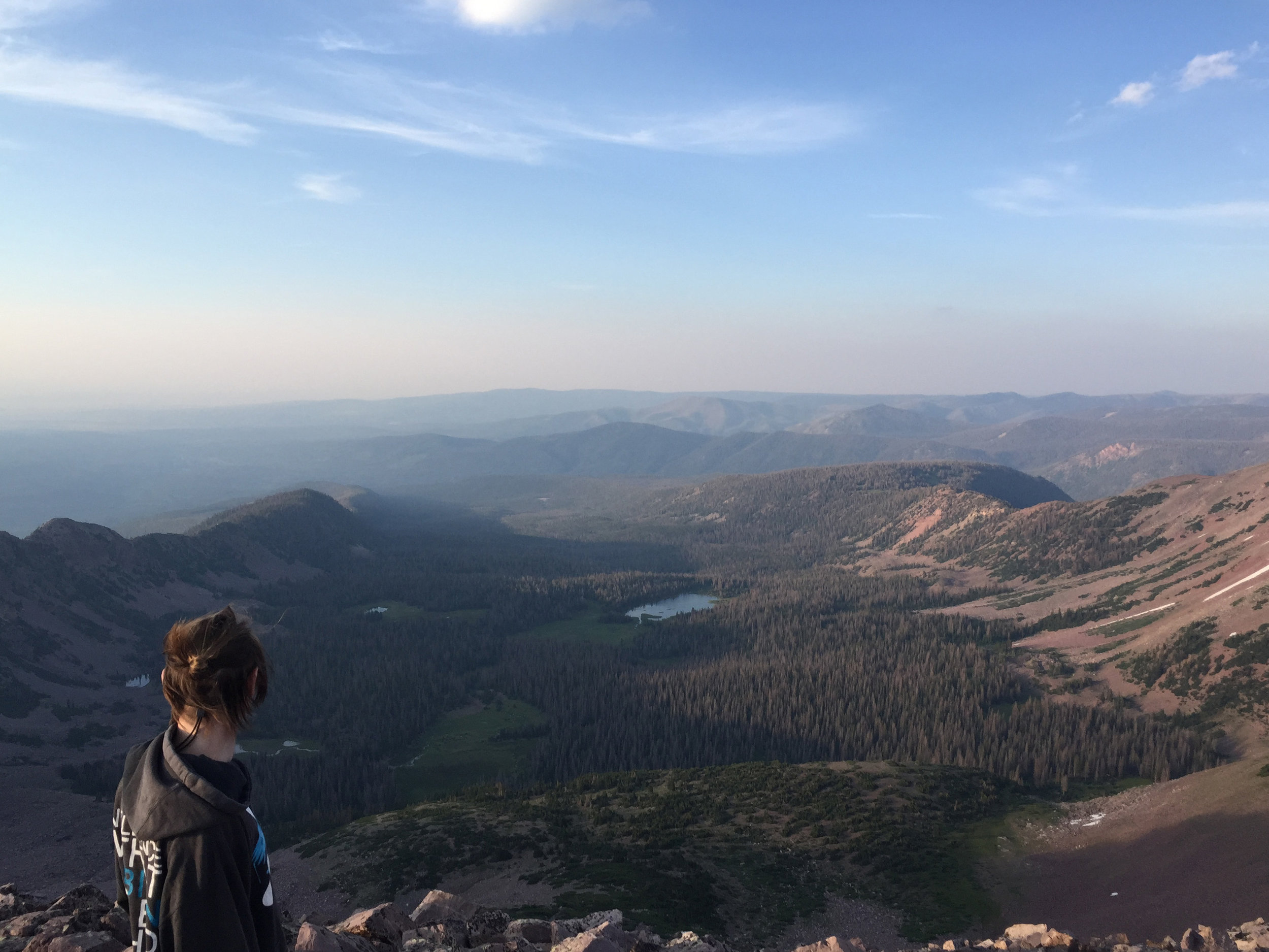 The true wilderness at the other side of the peak
