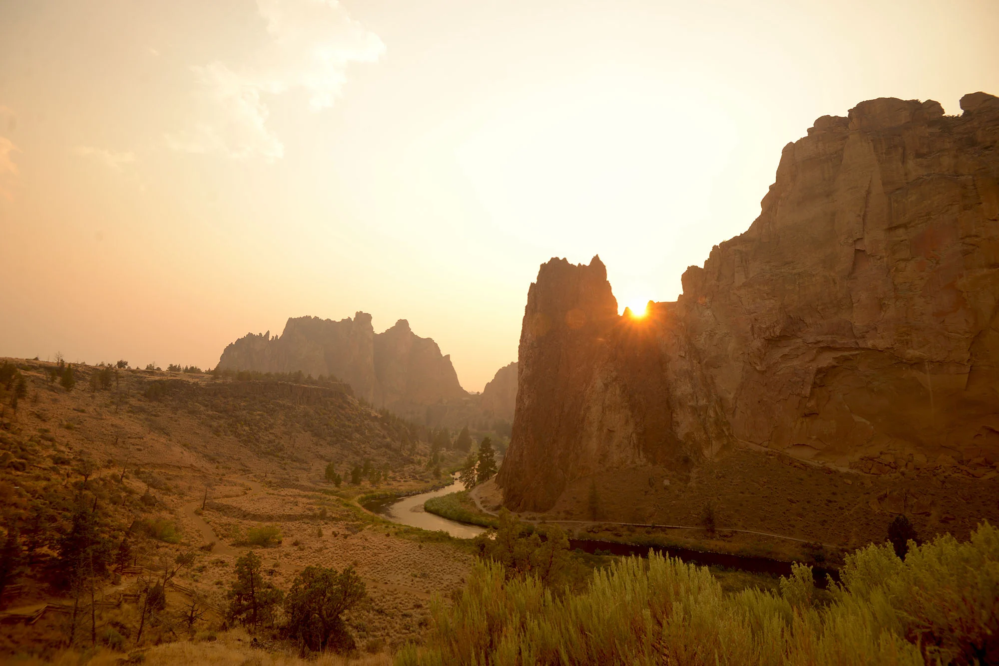 Smith Rock is truly beautiful. It’s one of the earliest sport climb area in the US.