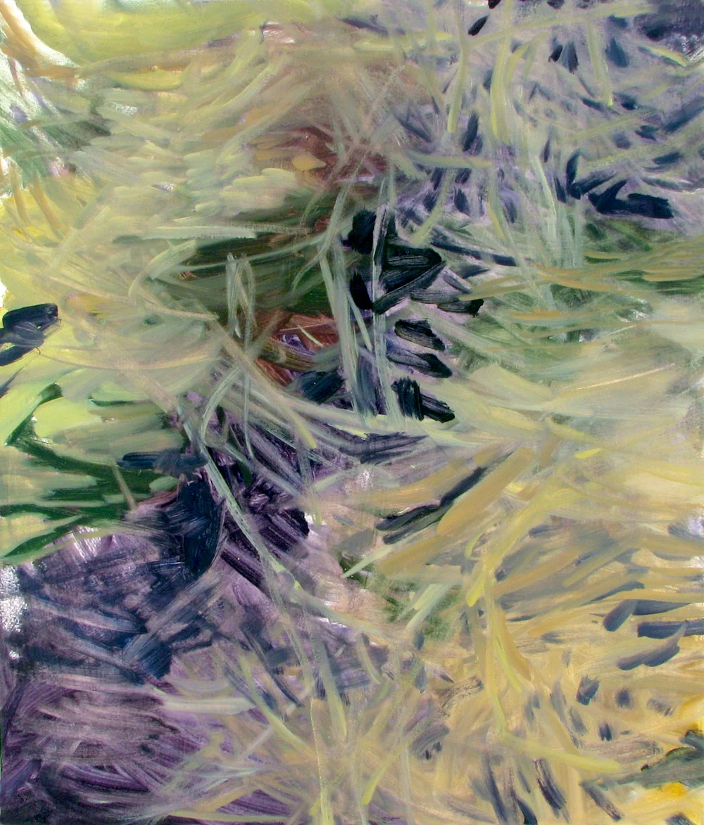 Cascade St oil painting on paper 18" x 16" 2014