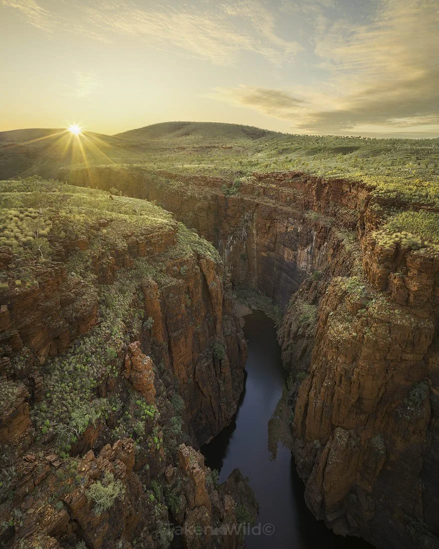 Sunrise Above - June 2022 Red gorge, Karijini NP, Western Australia