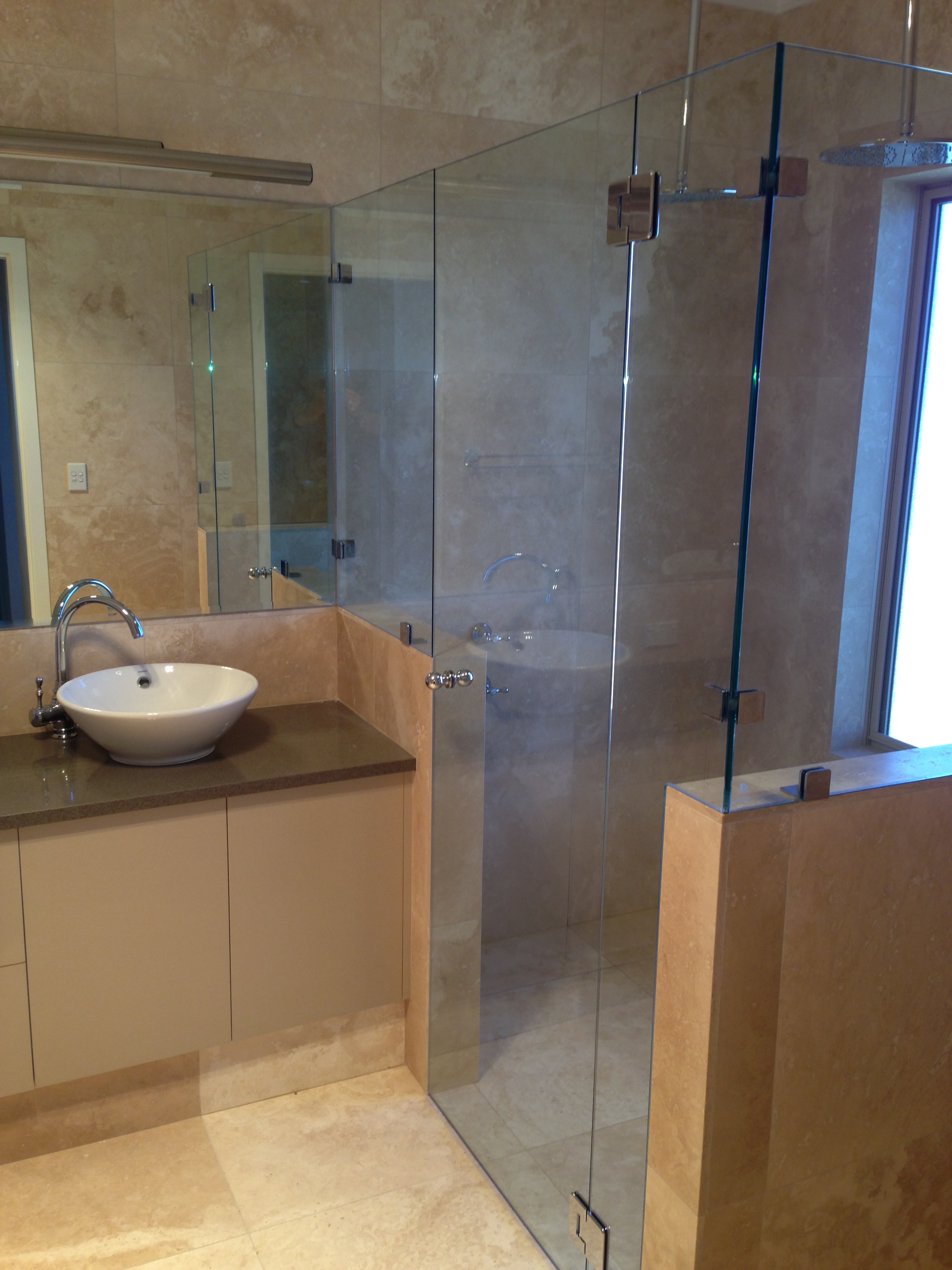 Bathroom Frameless Shower Screen