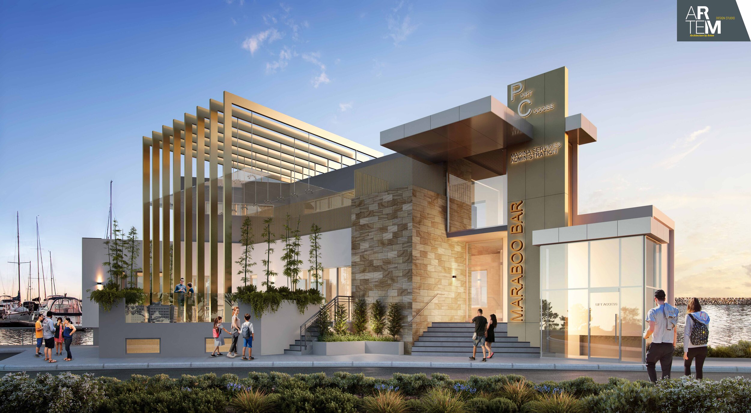 Marina Services Building + Restaurant / Bar-Port Coogee