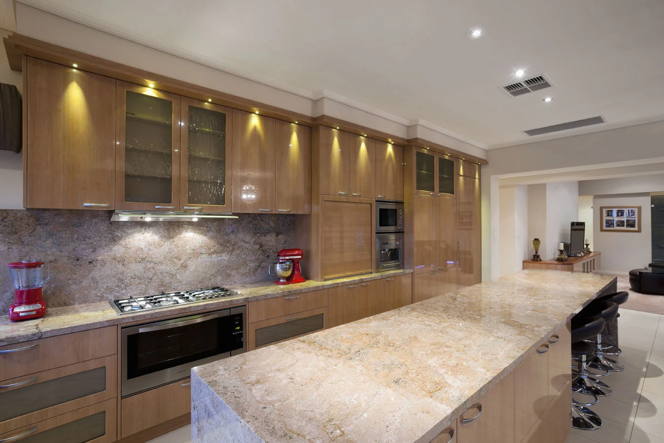Gourmet Kitchen Featuring Marble Benchtops
