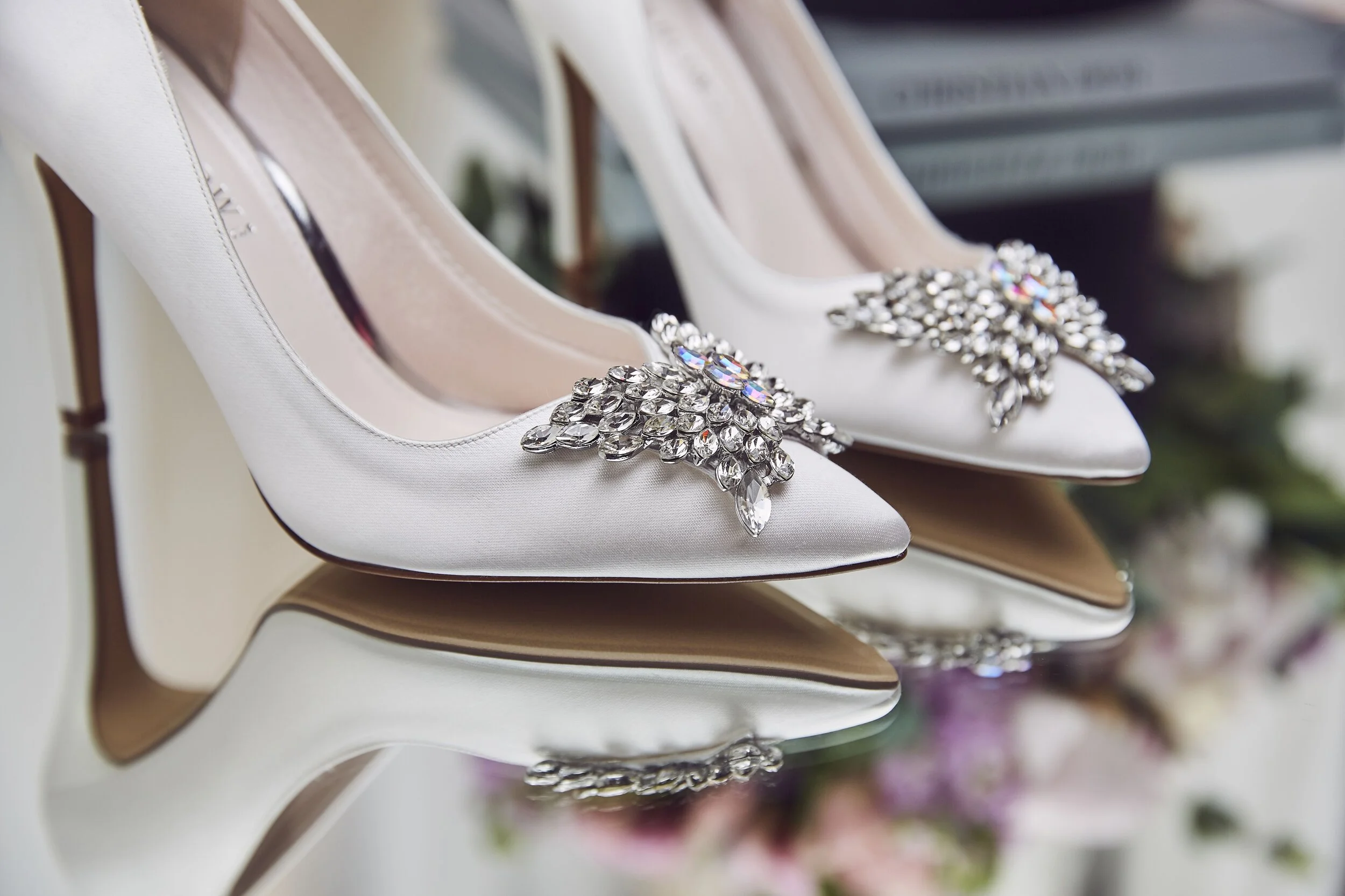 ivory slingback bridal shoes