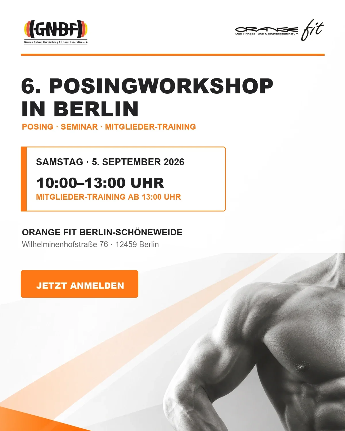 6. Posingworkshop &amp; Mitgliedertraining in Berlin