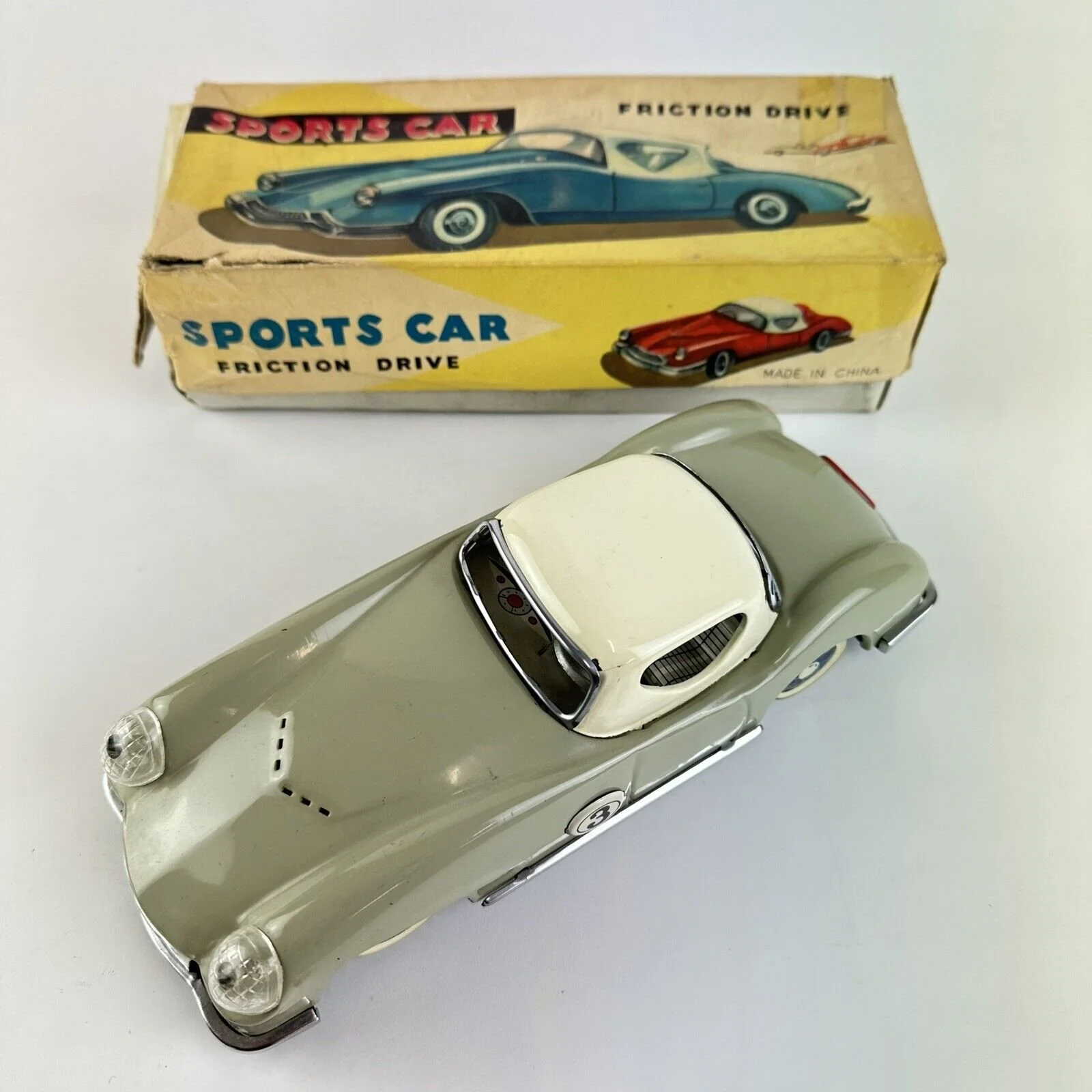 Vintage Boxed Sports Car Friction Drive No. MF 752 Made In China