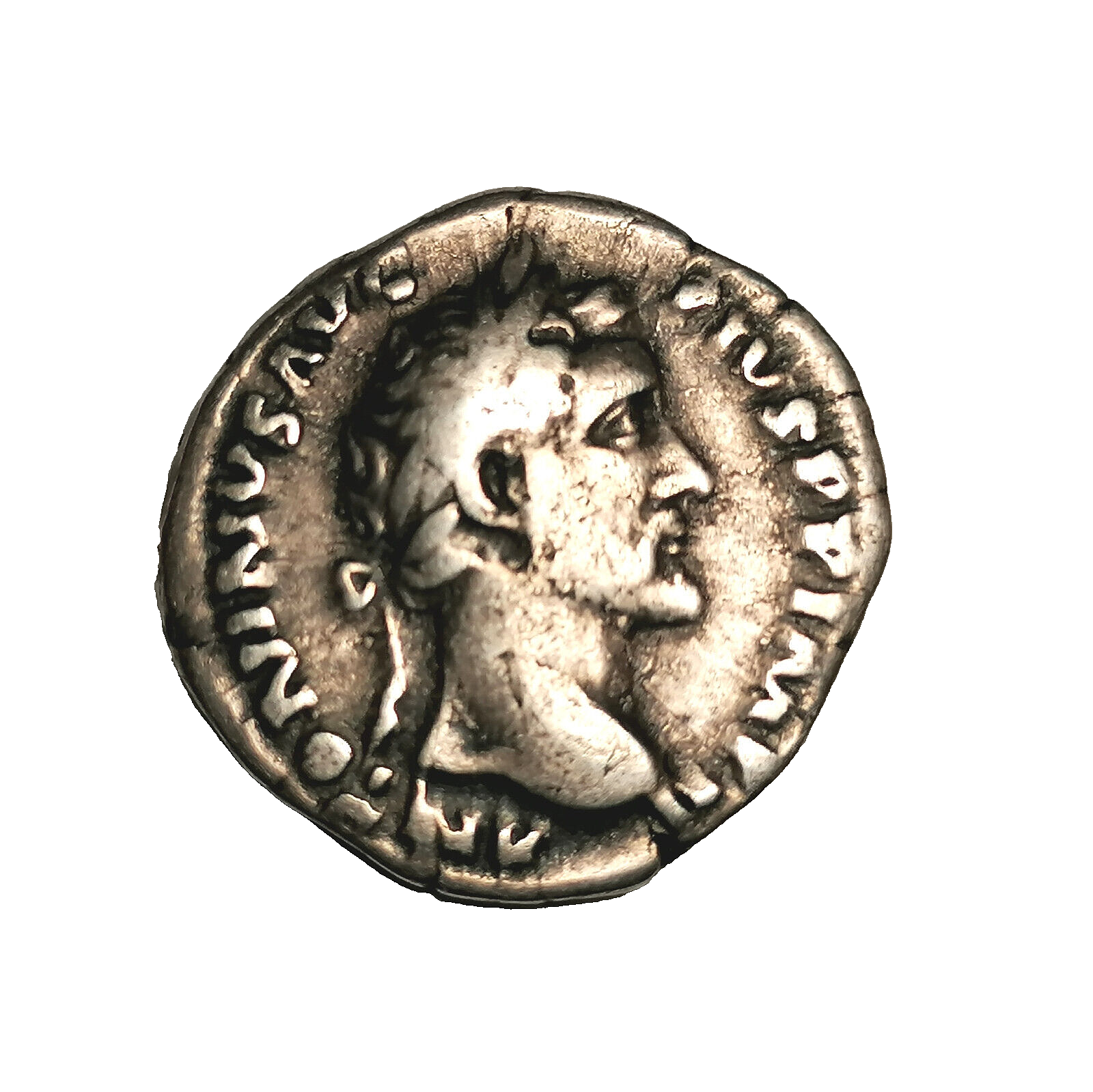 Roman Silver Denarius Coin of Antoninus Pius (138-161 AD ) "Fortuna"