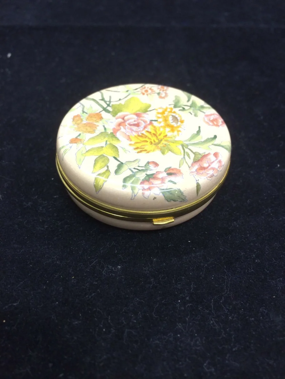 Halcyon Days Enamel Travelling Alarm Clock With Date Boxed