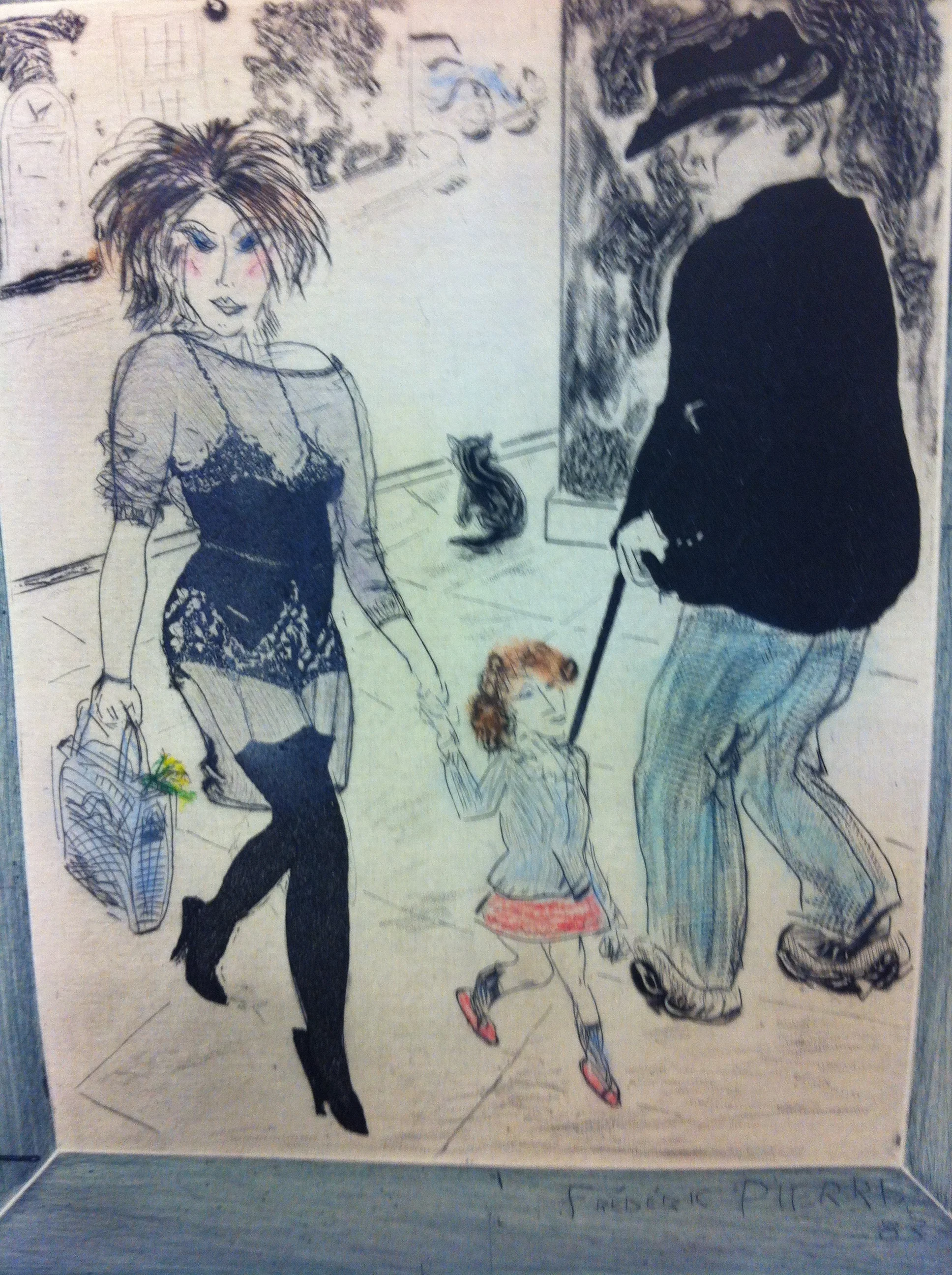 Frederic Pierre (b 1951) "Sauf le respect que je vous dois" 1983 Coloured Etching Edition of 30