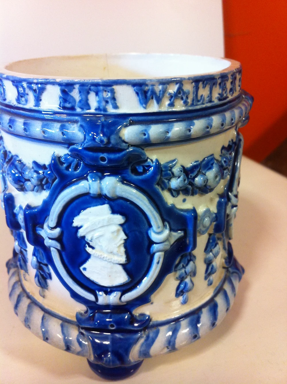 wedgwood tobacco jar Jasperware Lidded Box Wedgwood White on Blue Jasperware