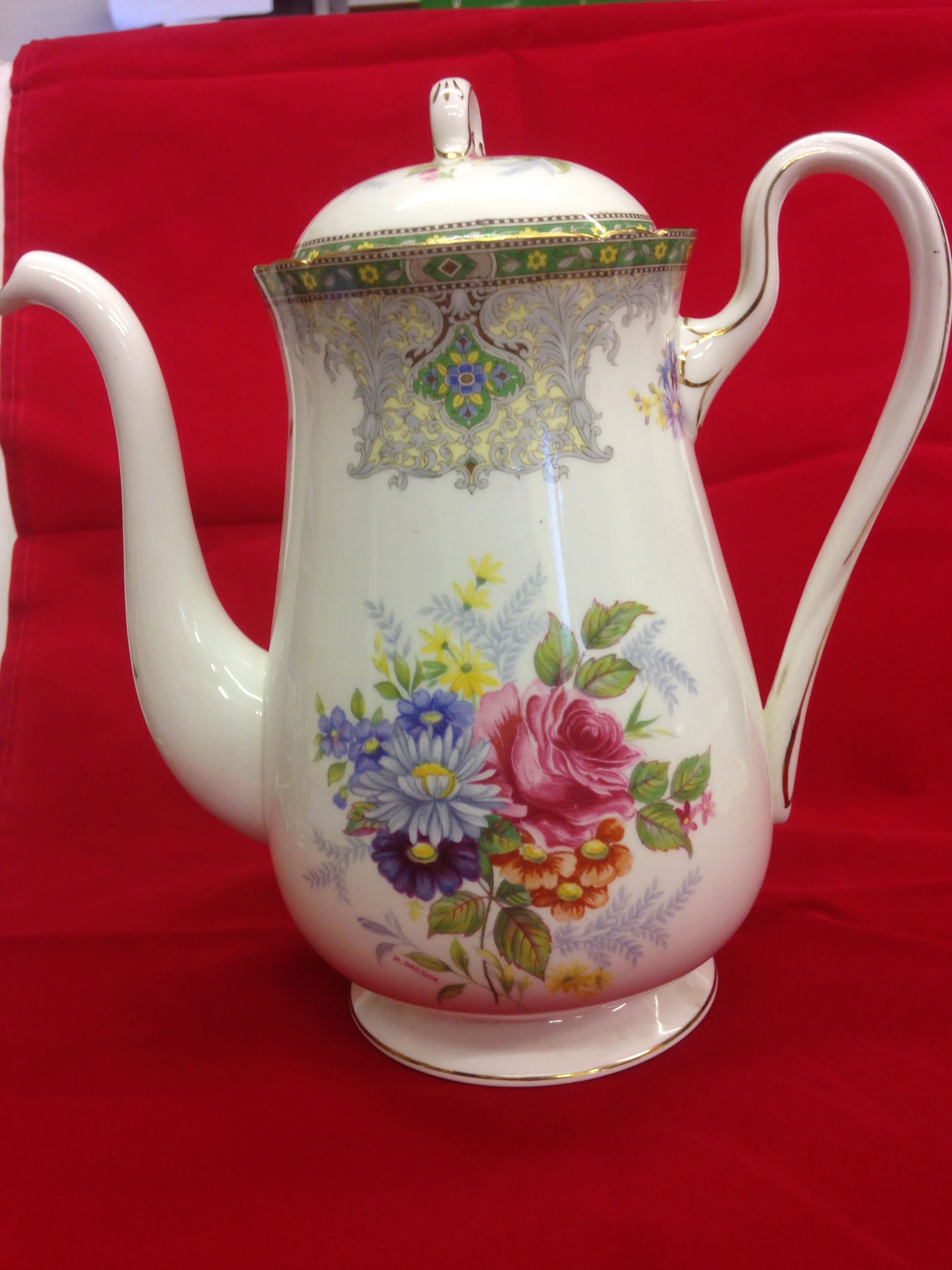 Shelley Fine Bone China Coffee Pot No. 13360 — Wheeler Antiques