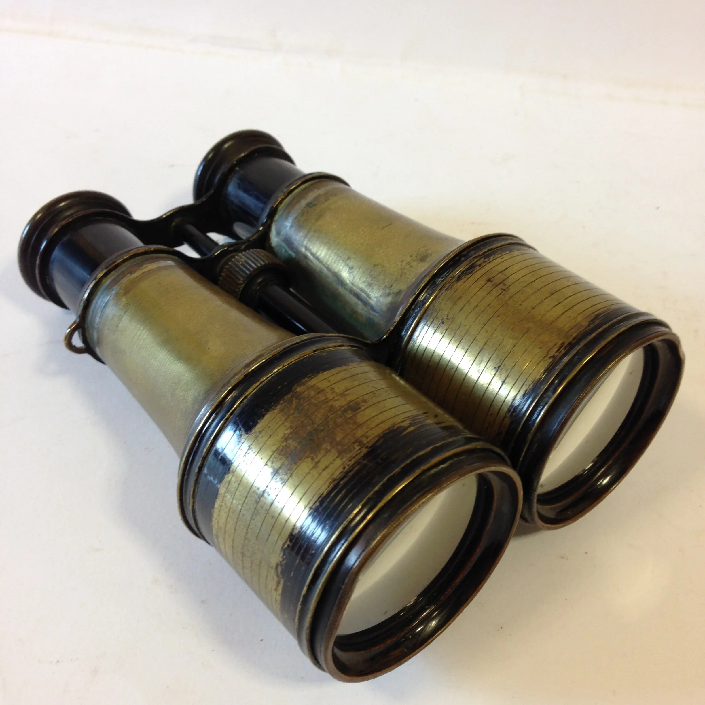 Brass Pair Of French Navy Binoculars “Jumelle Marine”. Probably WW1