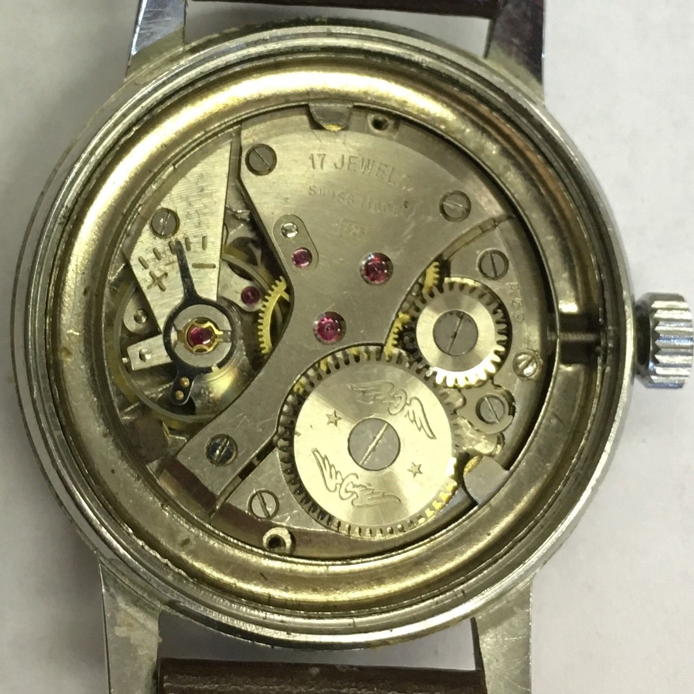 Vintage Rotary 17 Jewels Incabloc Swiss Made Manual Stainless Steel ...