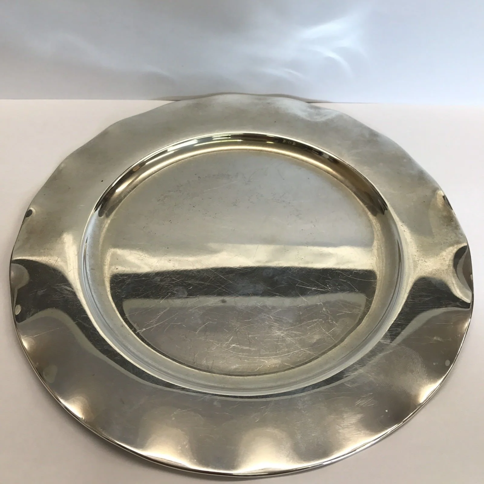 Swedish Solid Silver 20cm Plate CG Halberg Albin Carlsson 135g 1941