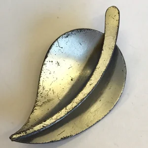 Vintage Solid Silver Beau Sterling Leaf Brooch — Wheeler