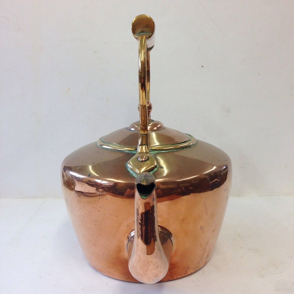 Victorian Brass Teapot in Antique Brass Kitchenalia