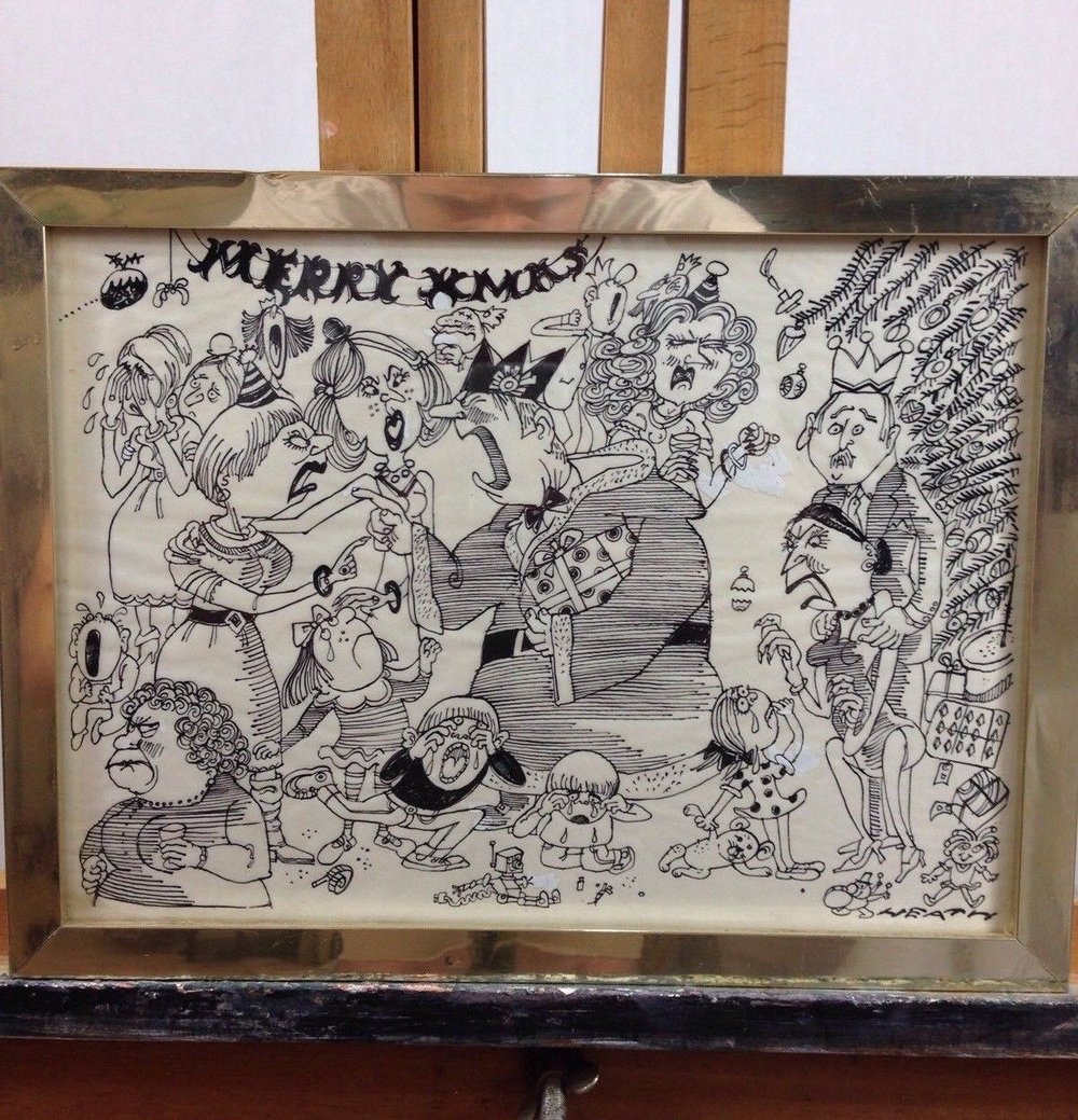 Michael Heath Cartoonist Original Pen Cartoon Michael Heath Cartoonist Original Pen Cartoon