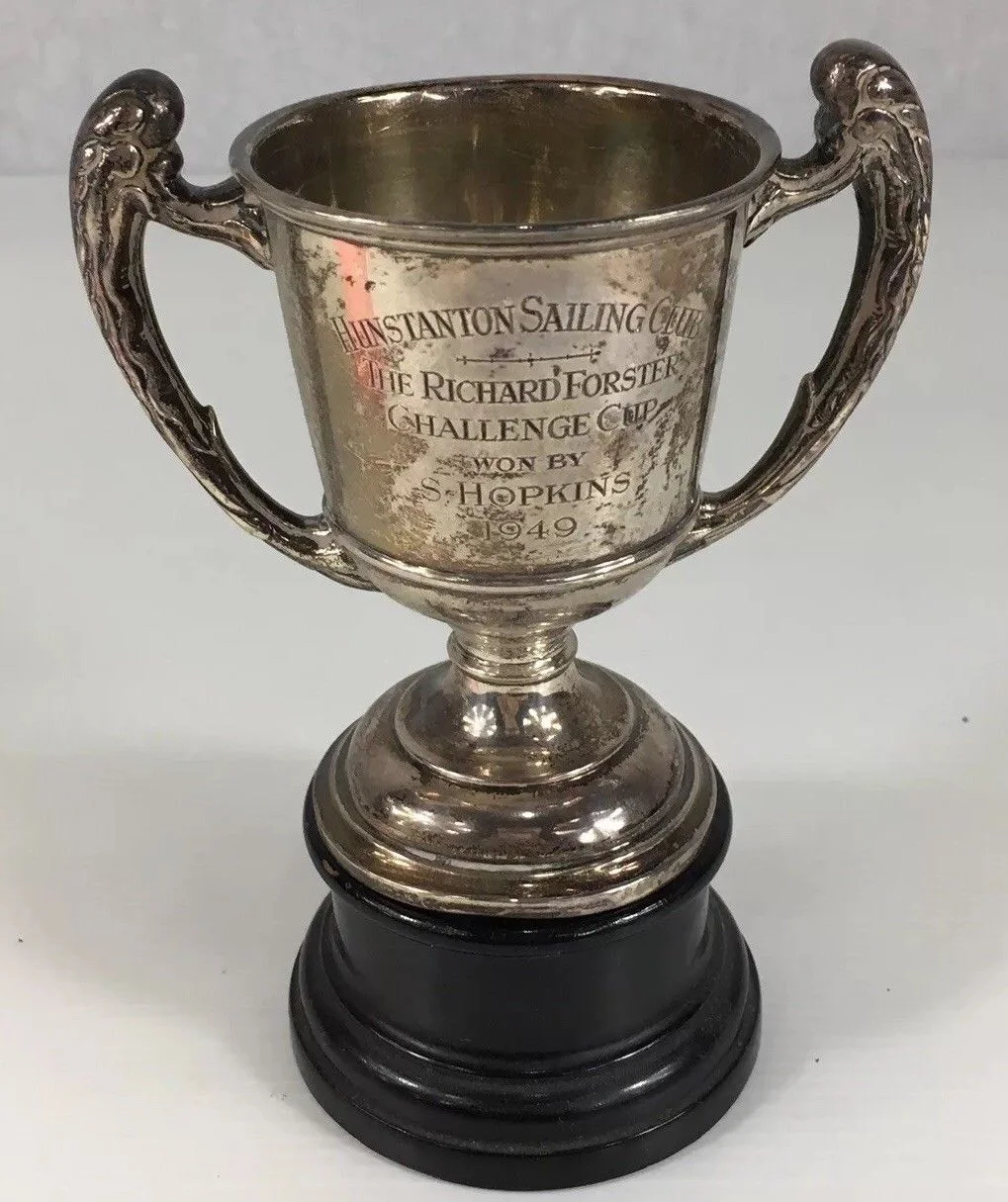 Vintage 1923 Solid Silver Sailing Trophy Hunstanton Sailing Club With Base — Wheeler Antiques Vintage 1923 Solid Silver Sailing Trophy Hunstanton Sailing Club With Base — Wheeler Antiques