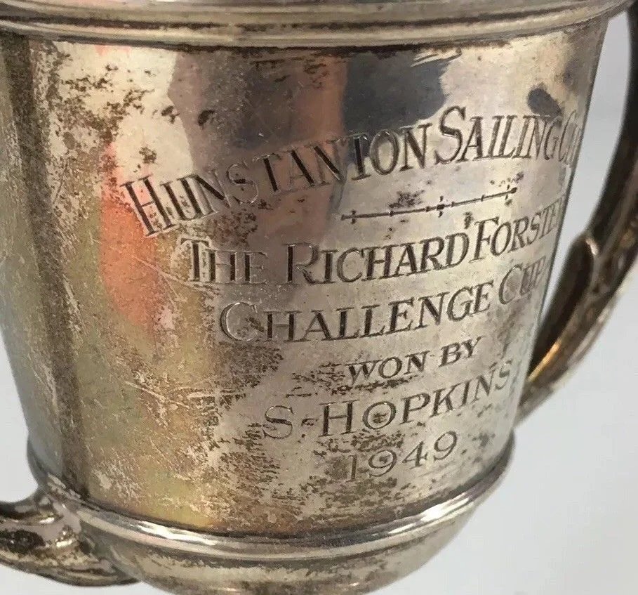Vintage 1923 Solid Silver Sailing Trophy Hunstanton Sailing Club With Base — Wheeler Antiques Vintage 1923 Solid Silver Sailing Trophy Hunstanton Sailing Club With Base — Wheeler Antiques
