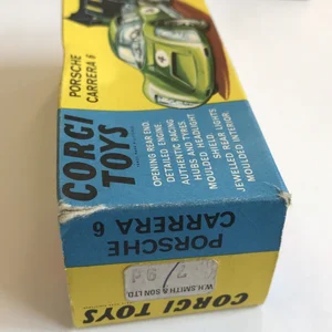 Corgi Toys Porsche Carrera 6 #60 Scala 1:43 – Modello Anni '60 Bianco E Blu – Edizione 330