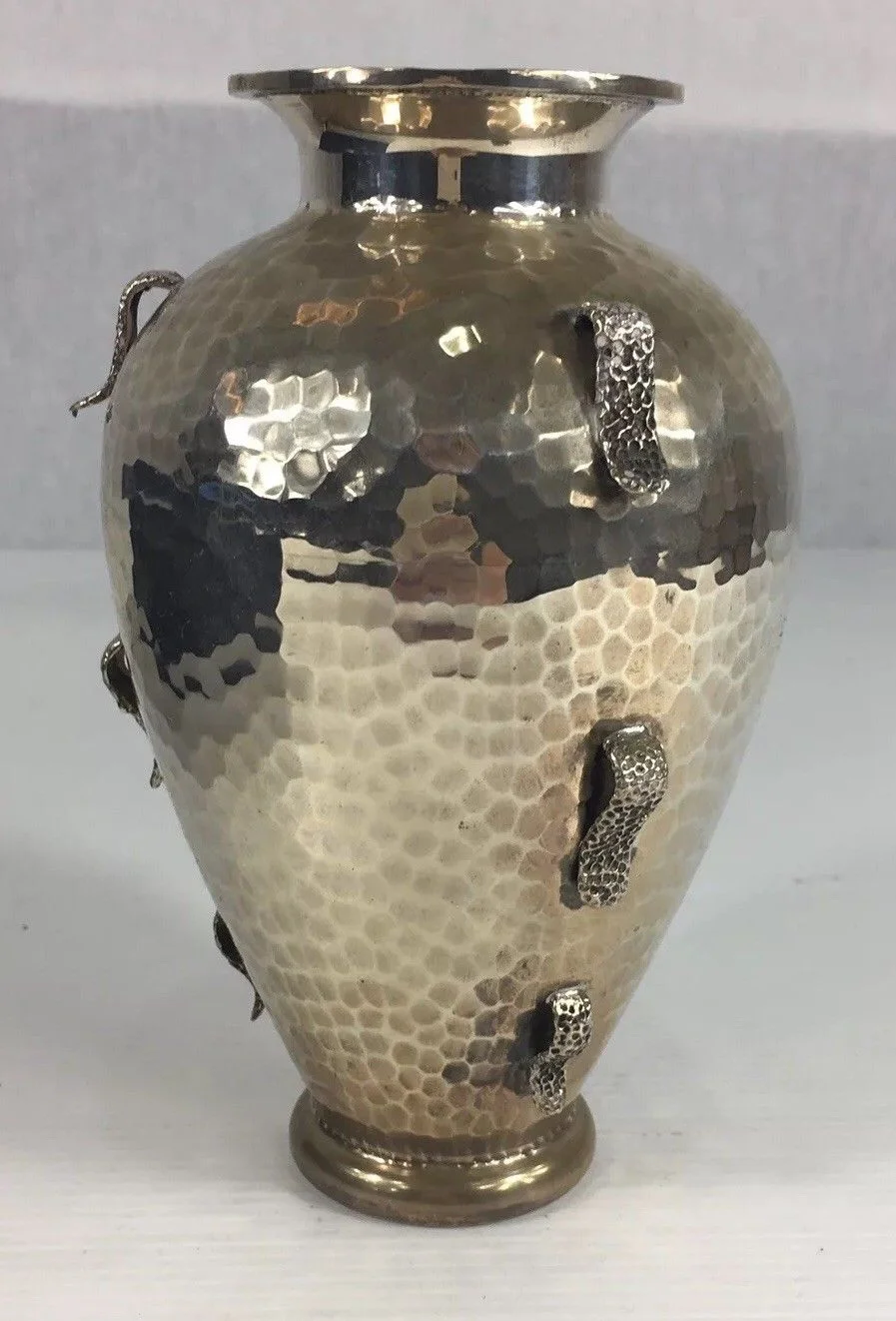 Vintage Greek Vase Solid Silver “Yannos Papantoniou” 15cm In Height 180.1g