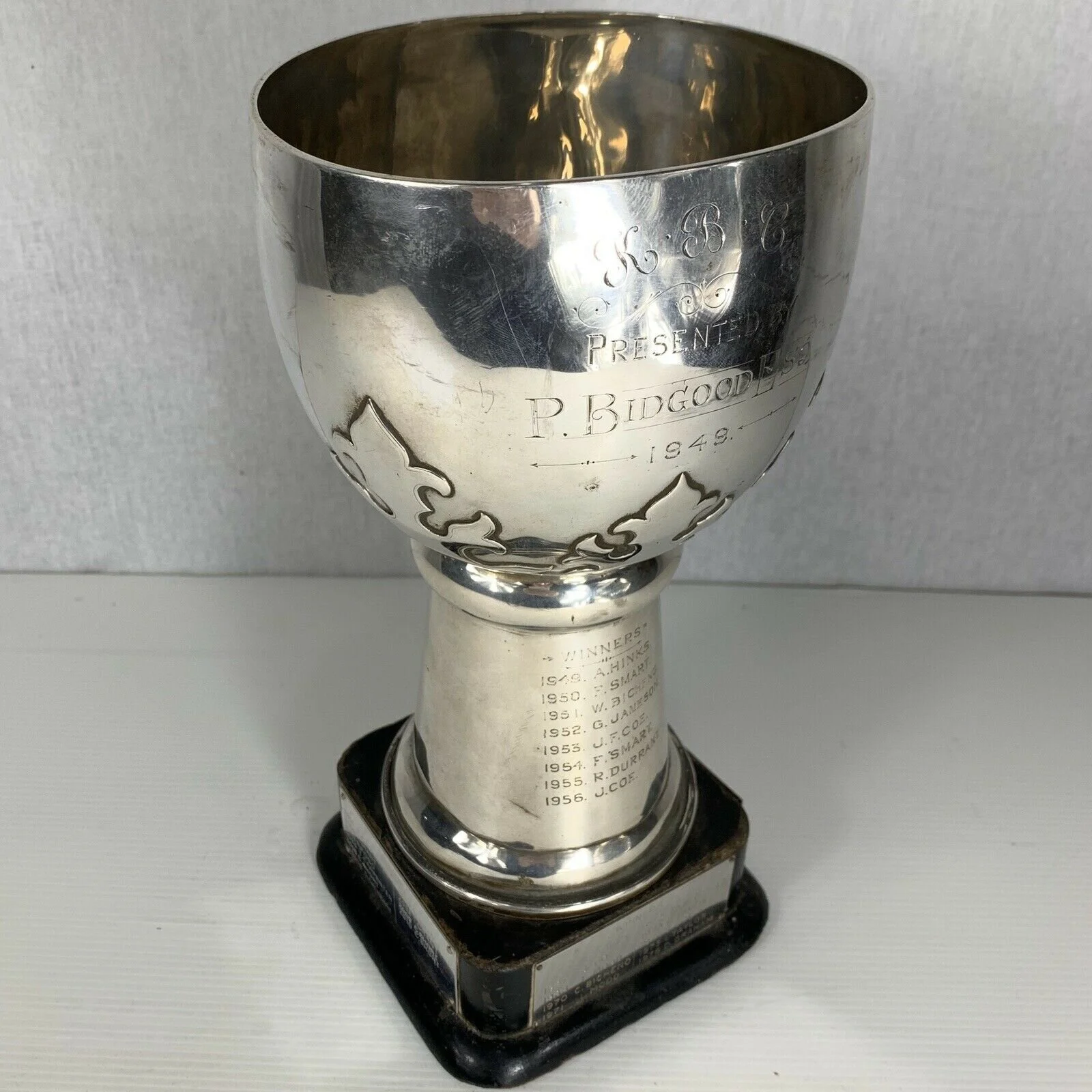 Fine Large Antique Bowls Trophy 1898 By Carrington Communion Goblet 27cm A/F