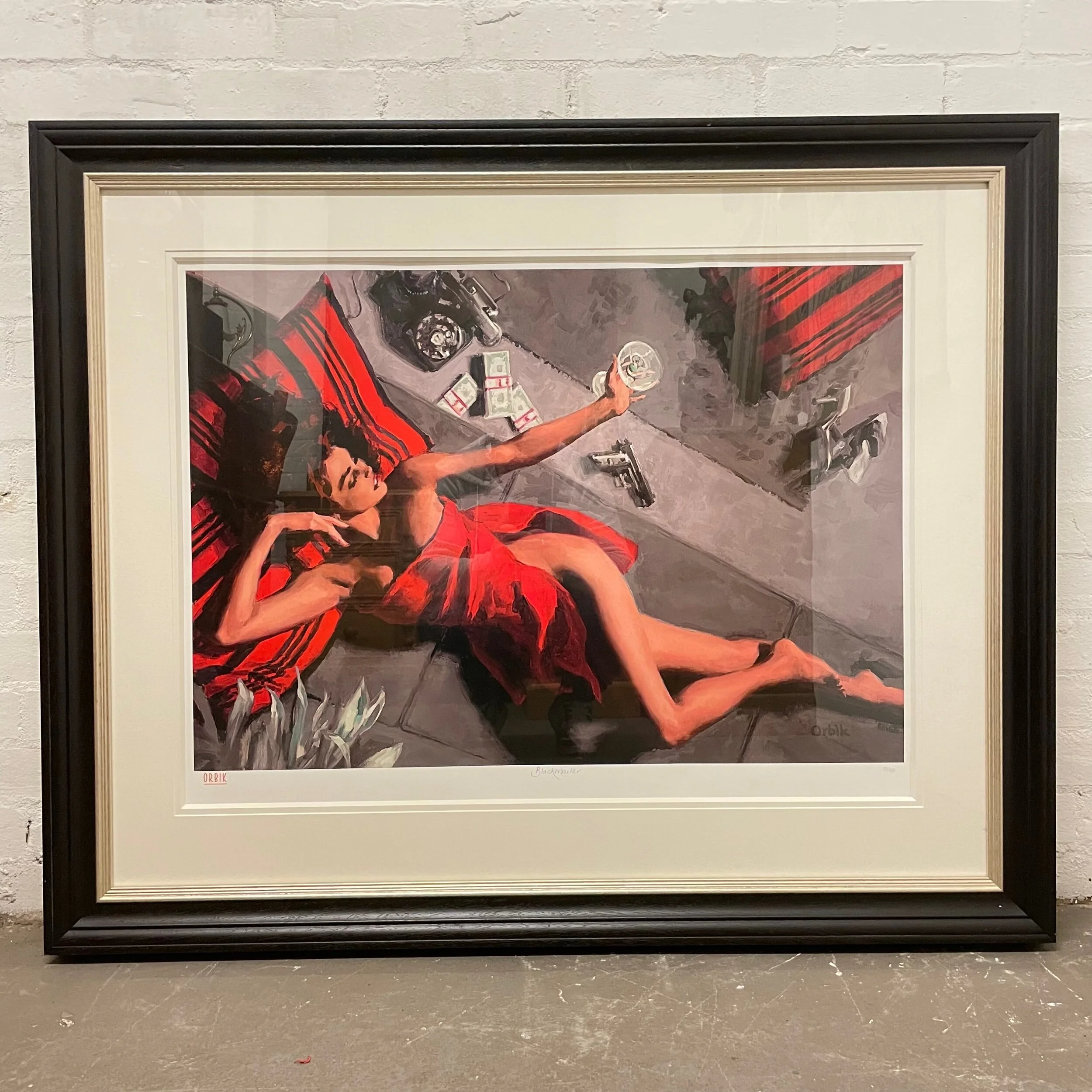 Glen Orbik Limited Edition 23/150 Print “Blackmailer” 122cm x 100cm