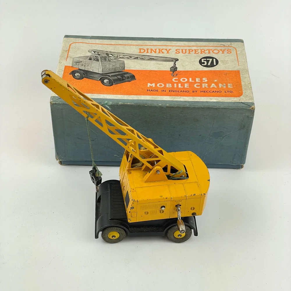 Dinky Toys GB N°971 – Grue Coles Mobile Crane – Jaune – Échelle 1:43 – En Boîte
