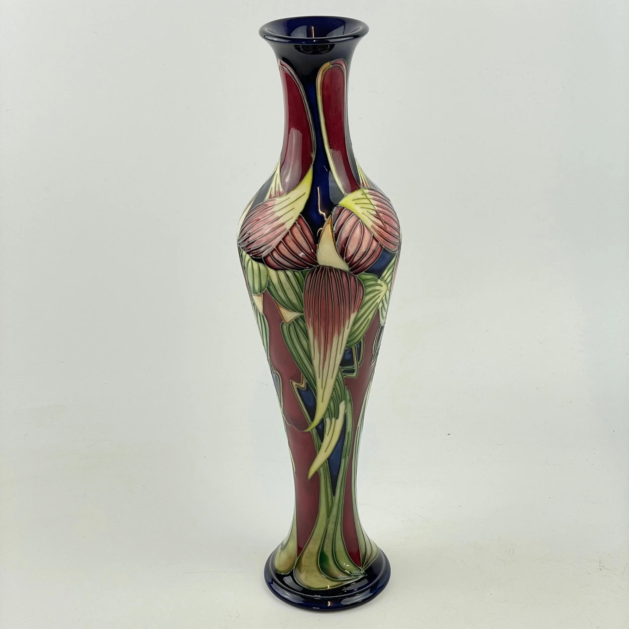 Large Moorcroft Trinity Pattern Vase By Phillip Gibson “482” 2003