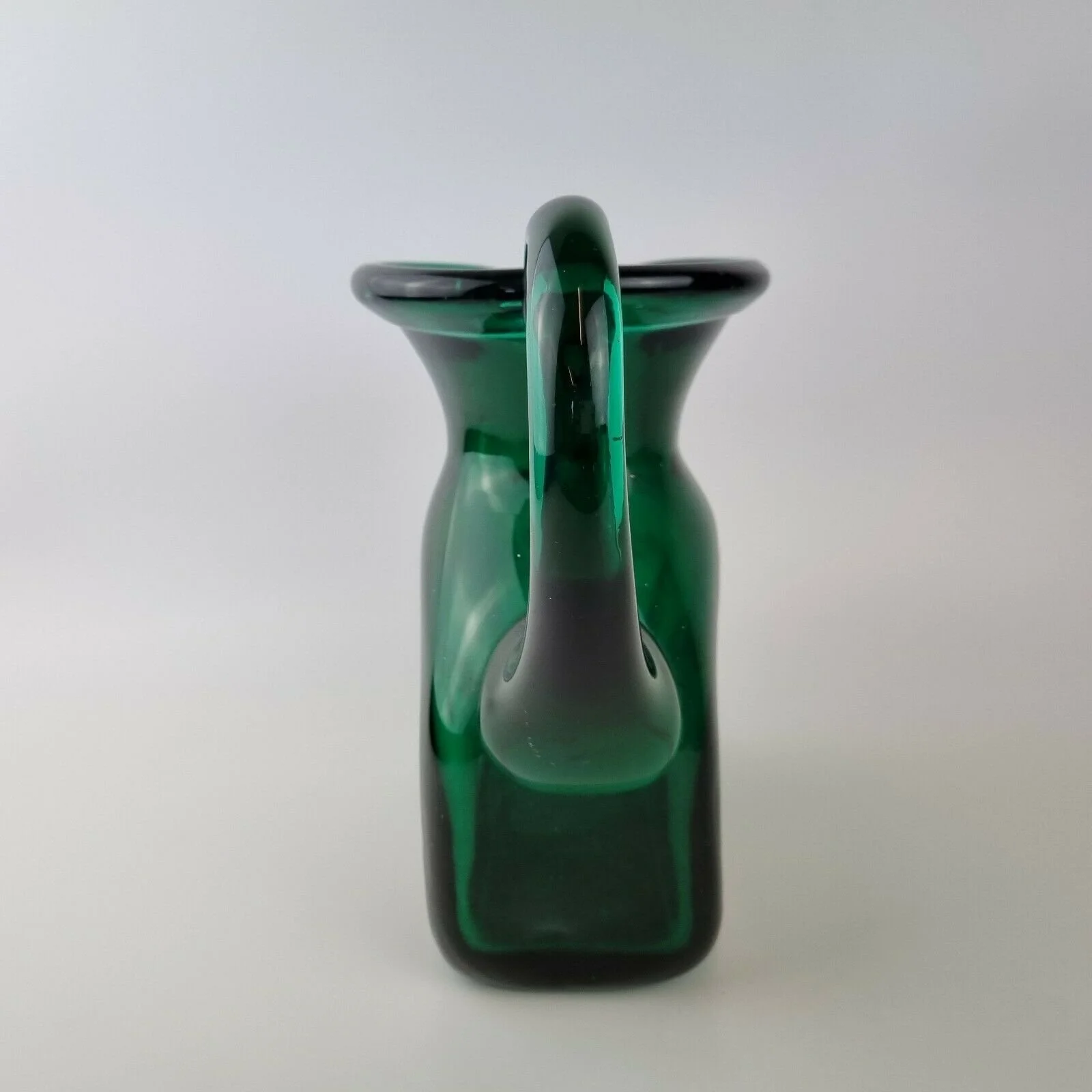 Unusual Large Vintage Green Glass Jug. — Wheeler Antiques