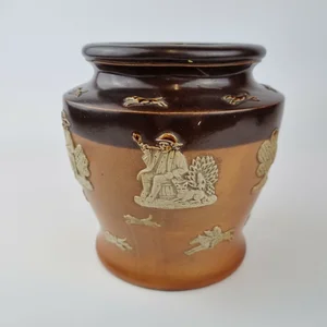 Antique 19th Century Doulton Lambeth Stoneware Tobacco Jar And Cover —  Wheeler Antiques