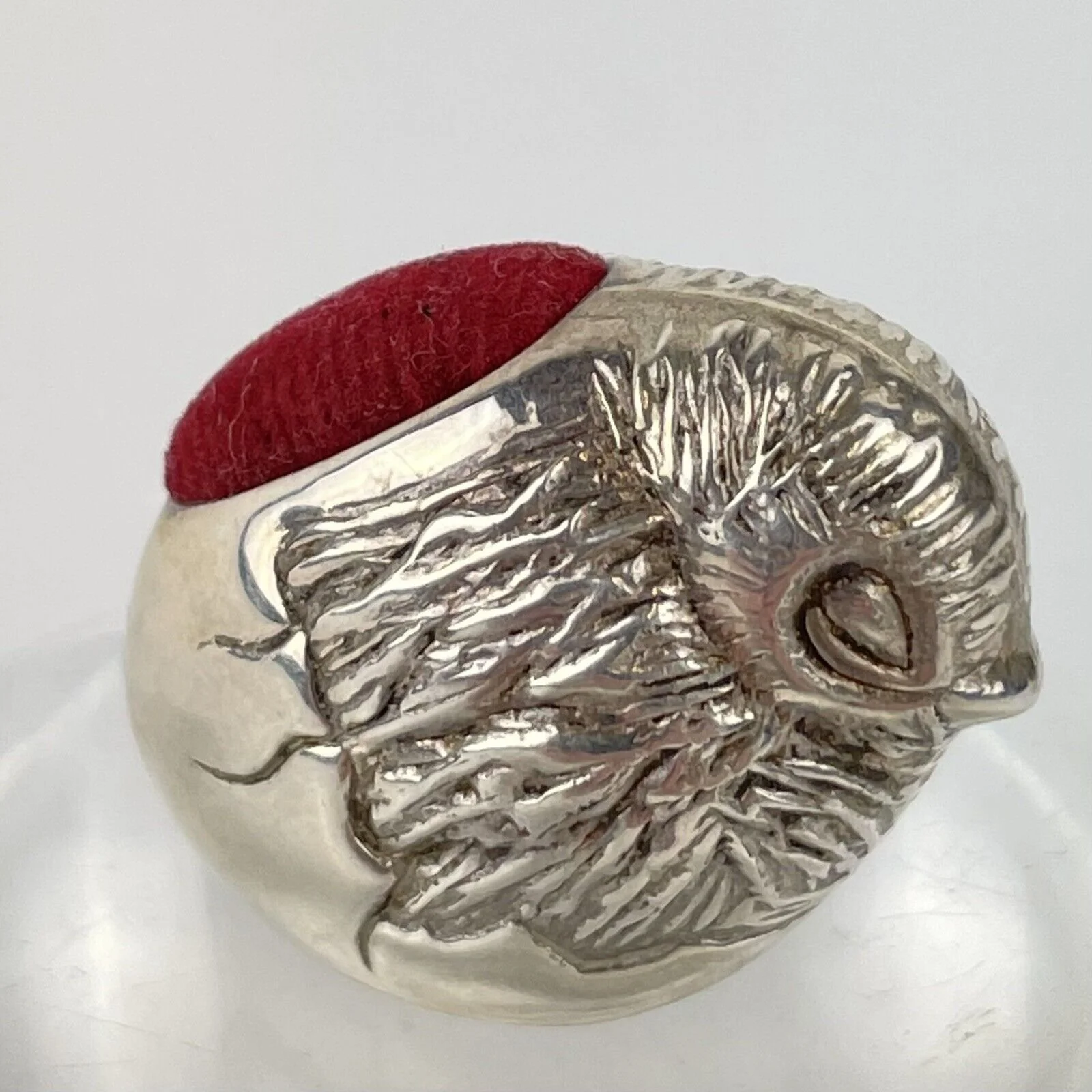 Ari D Norman Solid Sterling Silver Chick Pin Cushion Pincushion 2013 3cm