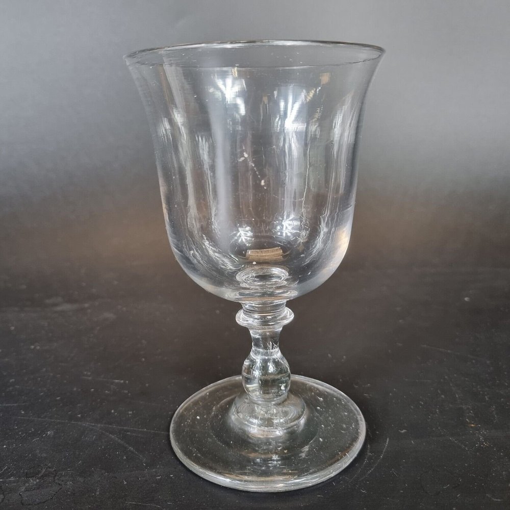 square wine glasses Elegant set of 4 square pedestal base clear glass goblets – THE ANTIQUE YARD