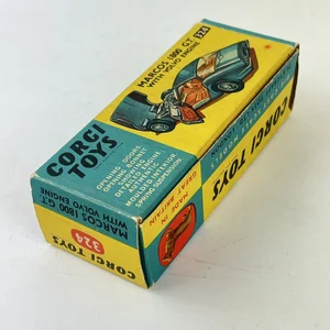 Miniature Corgi Toys Vintage – Marcos 1800 GT Volvo, N°324, Métal, Occasion