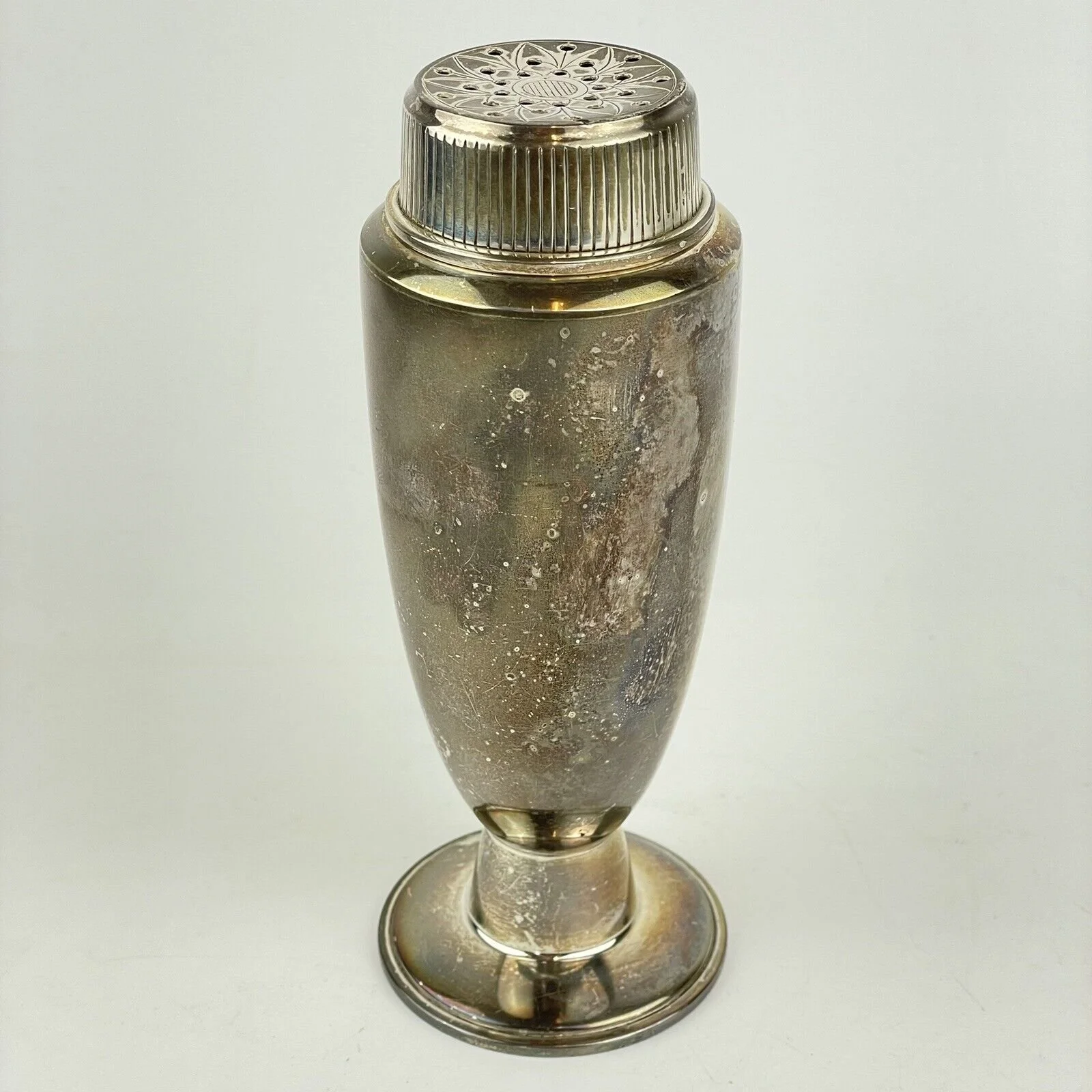 Vintage Art Deco Solid Silver Sugar Caster Henry Clifford Davis 1963 14.5cm