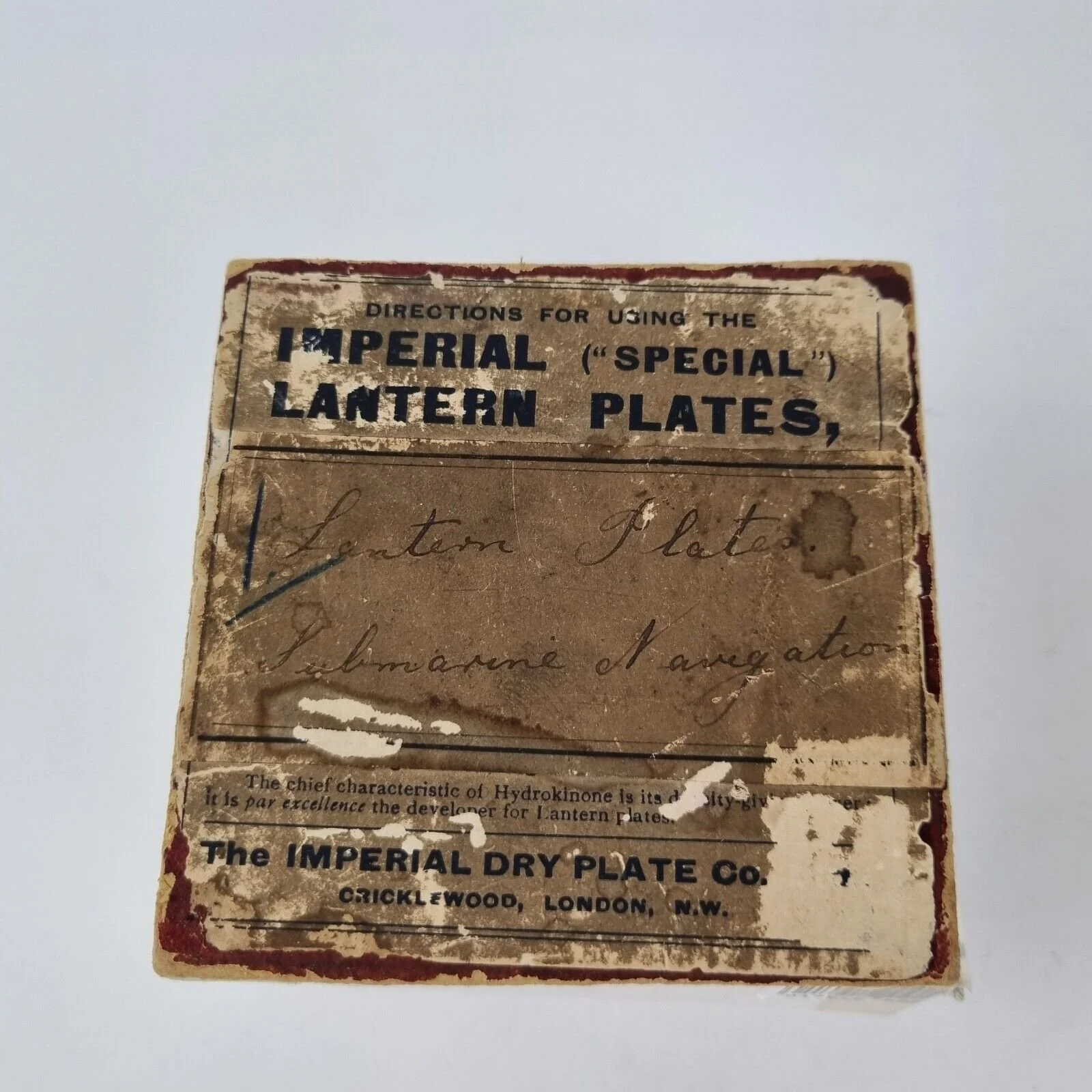 15 Early 20th Century Lantern Slides Plates "Submarine Navigation" Argonaut Etc.