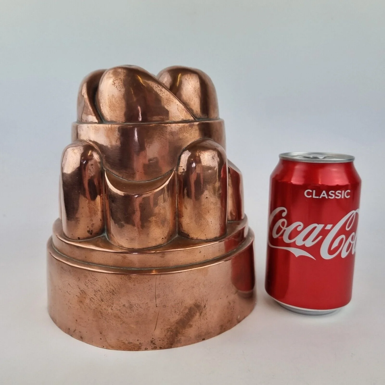 Large Antique 19th Century Copper Jelly Mould 18cm High