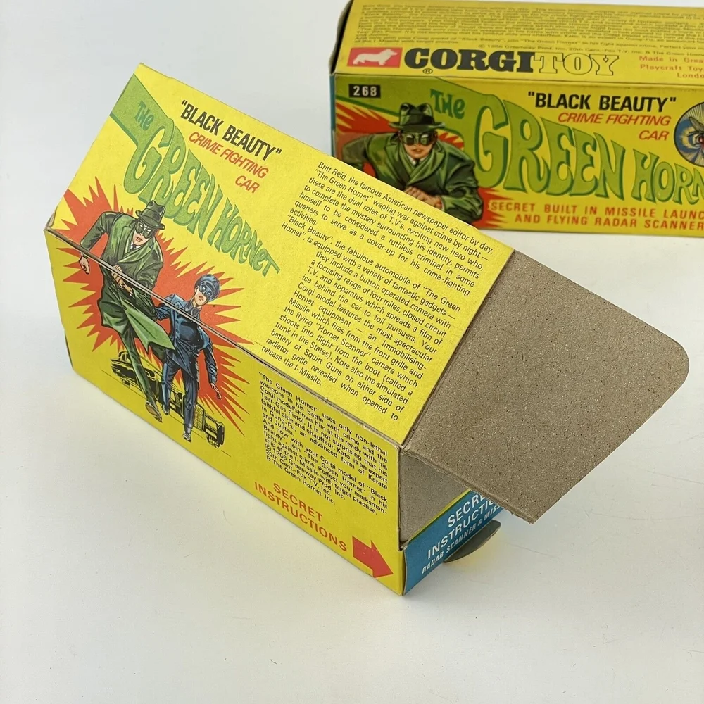 A Corgi Toys No. 268 The Green Hornet's Black Beauty, boxed, with diorama, instructions envelop