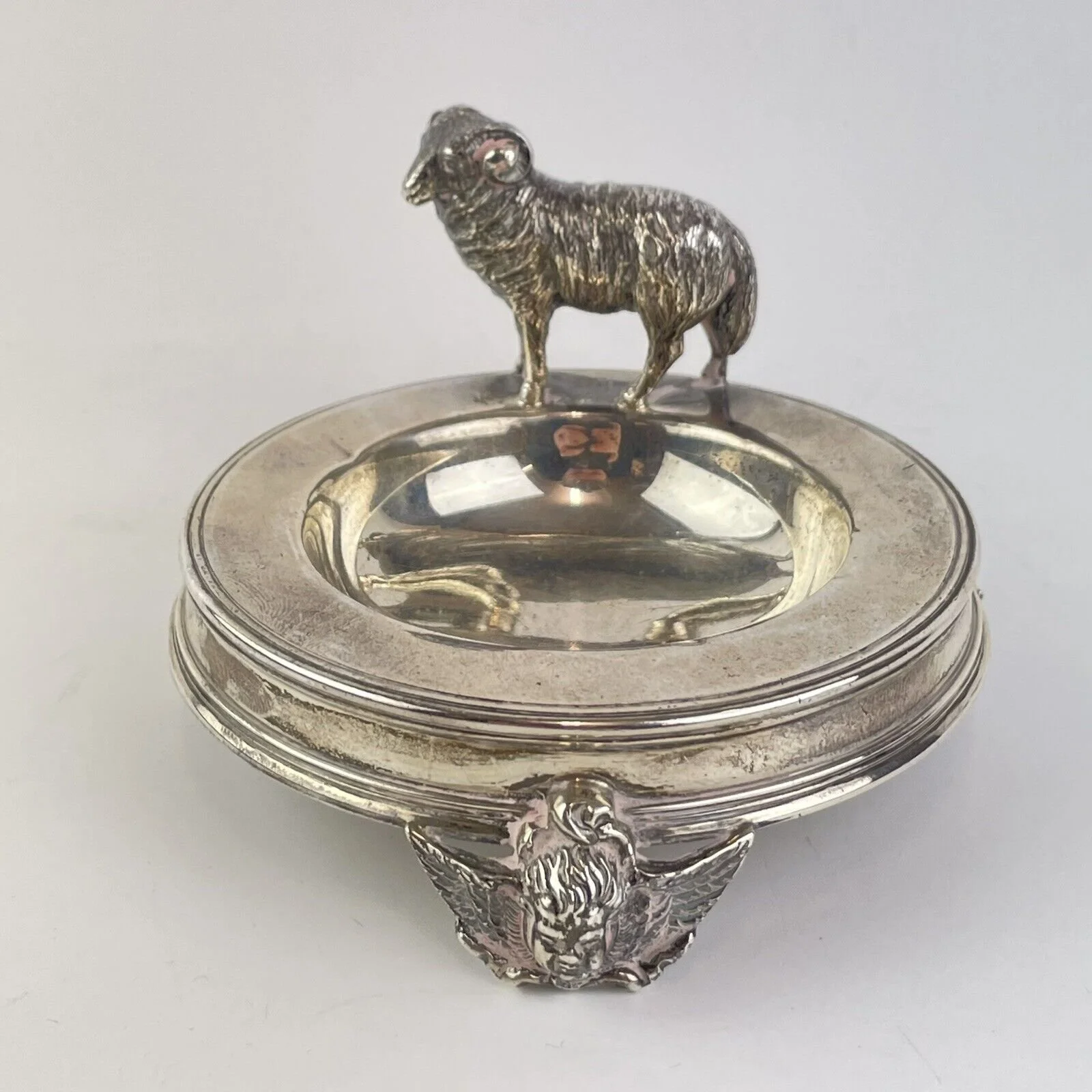 Ashtray With Ram Putti Feet Carrington 1930 9cm