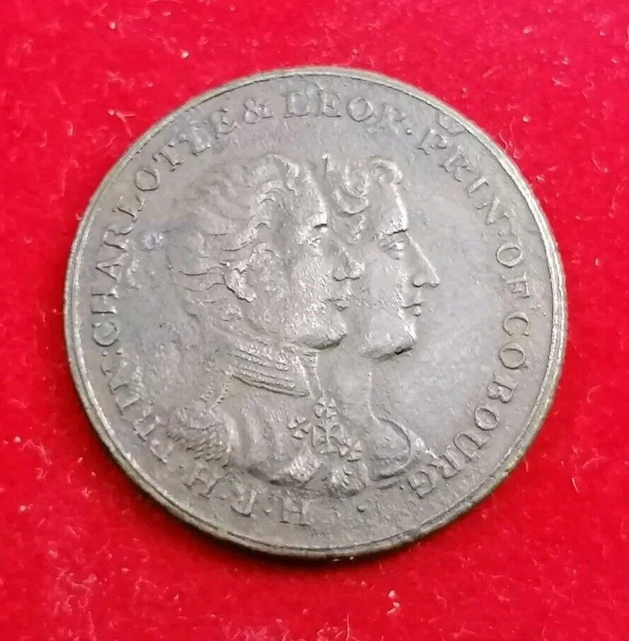 1816 Great Britain/Belgium Princess Charlotte Leopold Of Cobourg Medal