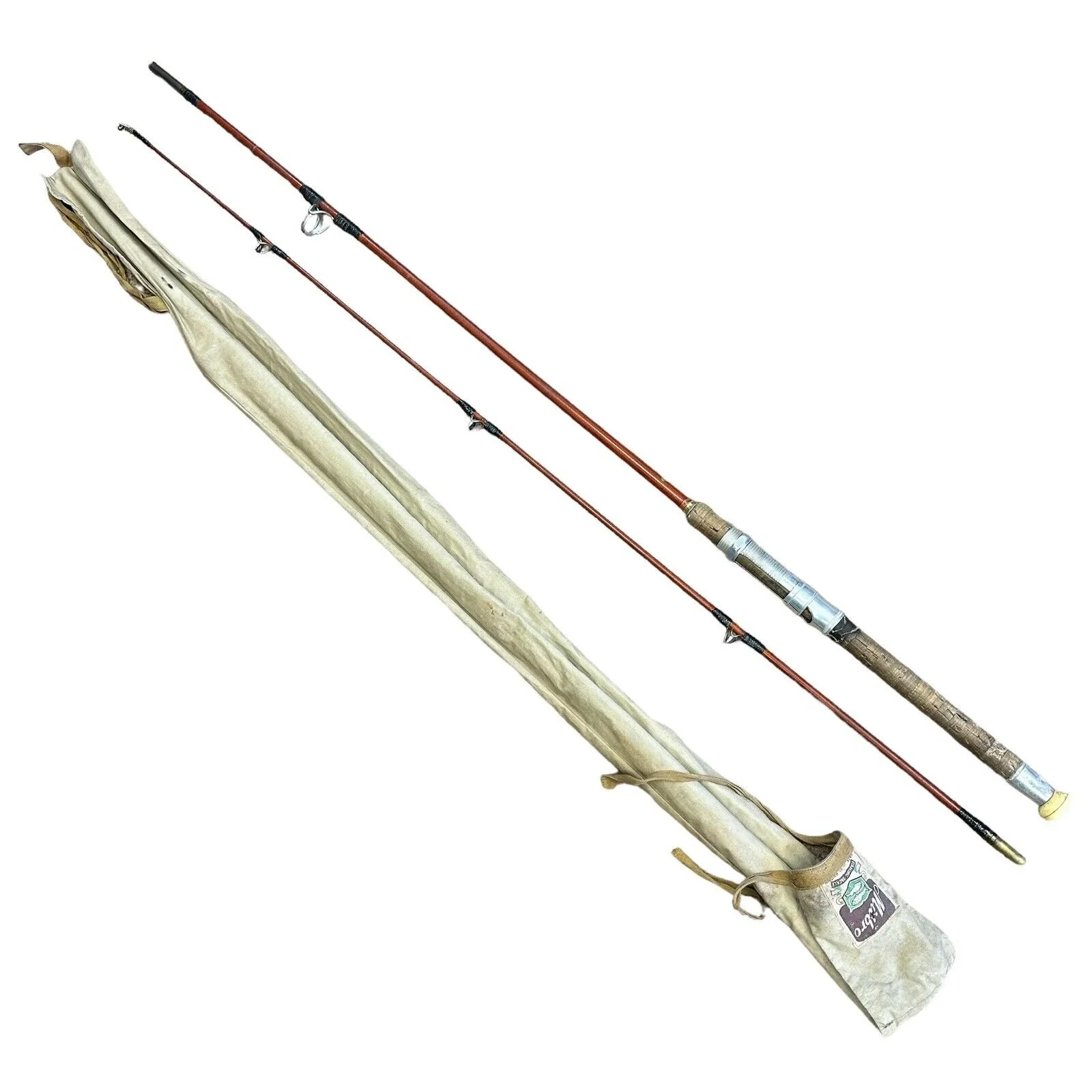 Vintage Martin James Of Redditch Fly Fishing Rod 2 Piece 90” 7 1/2’