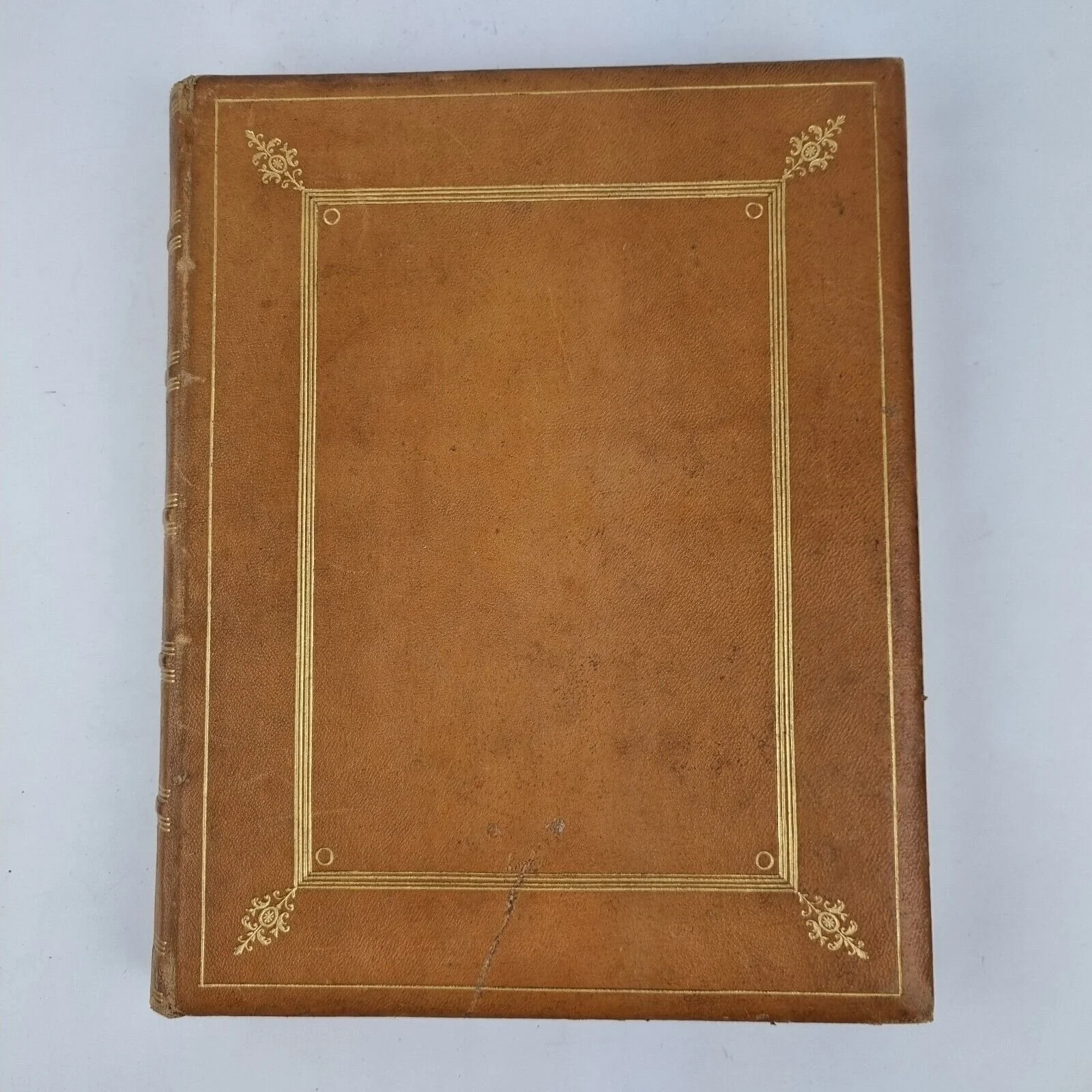 Pictures From English Literature Cassell Leather Binding Tooled Gilt