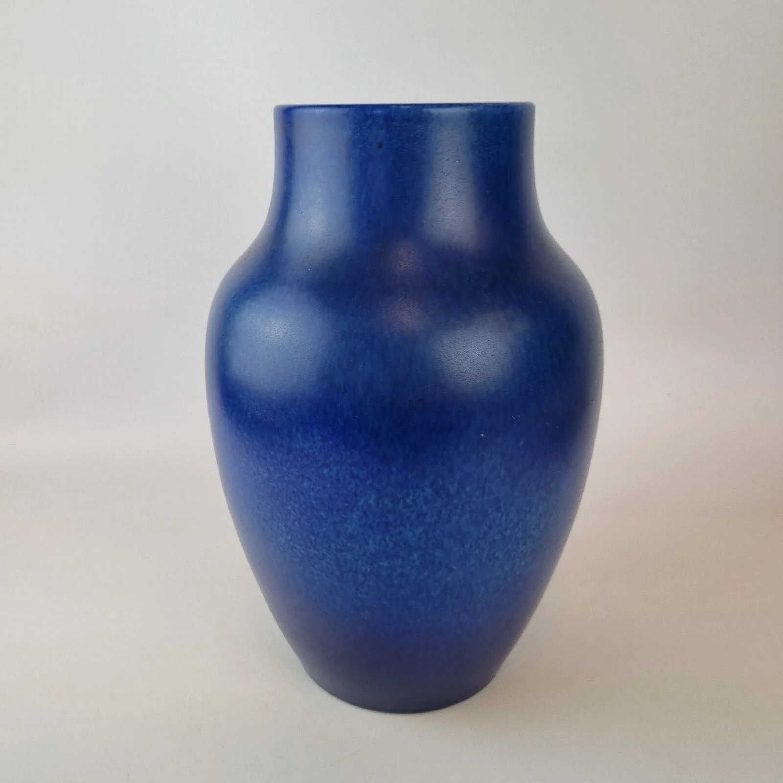 Large Vintage Pilkington Royal Lancastrian Pottery Blue Glazed Vase 27cm High