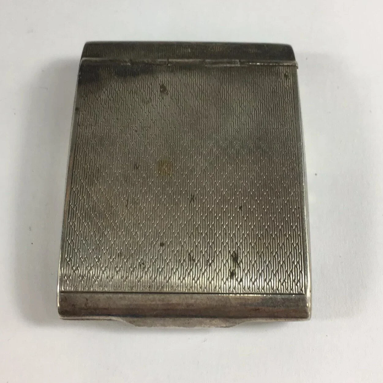 Vintage 1928 Unusual Matchbox Match Book Cover Solid Silver Military Interest