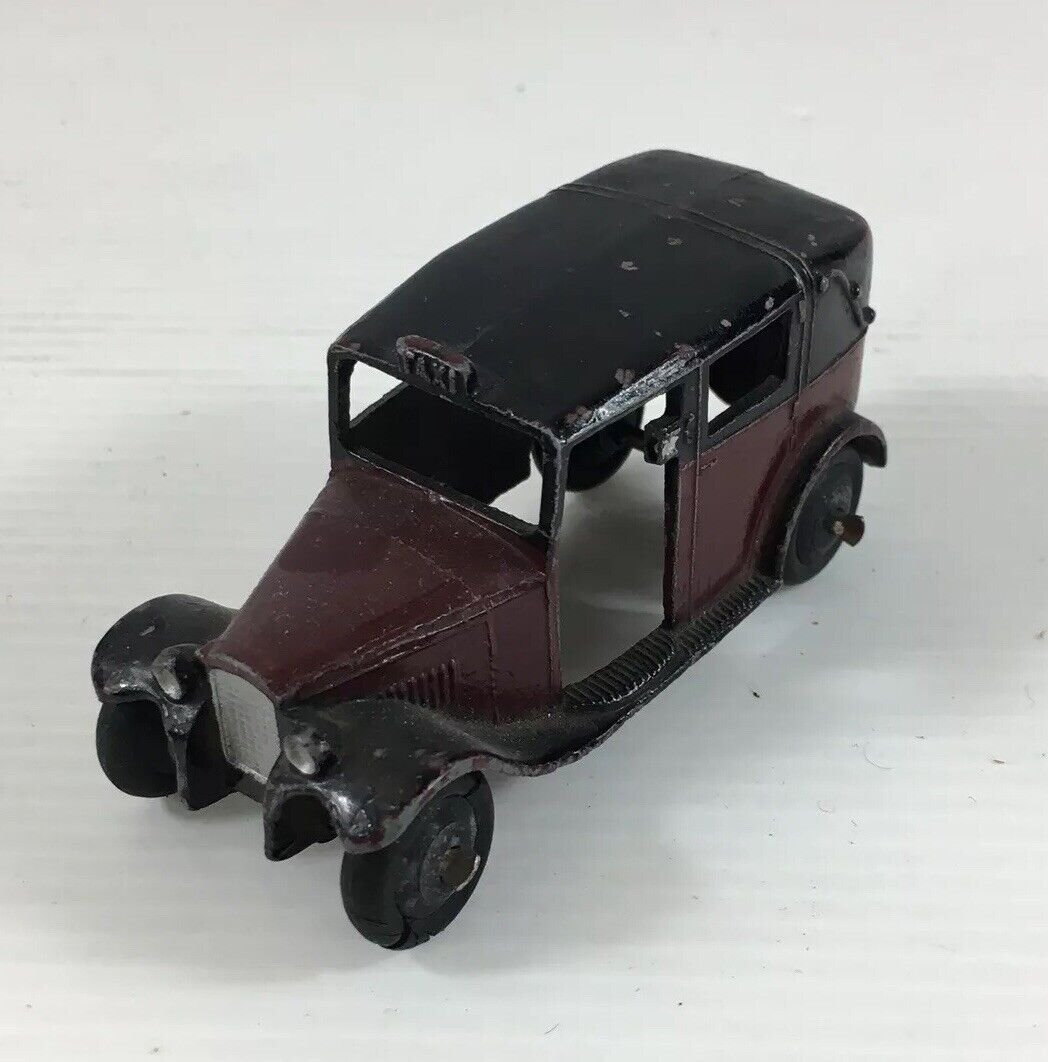 Vintage Dinky Toys Pre-War Taxi No.36g , Wheeler Antiques