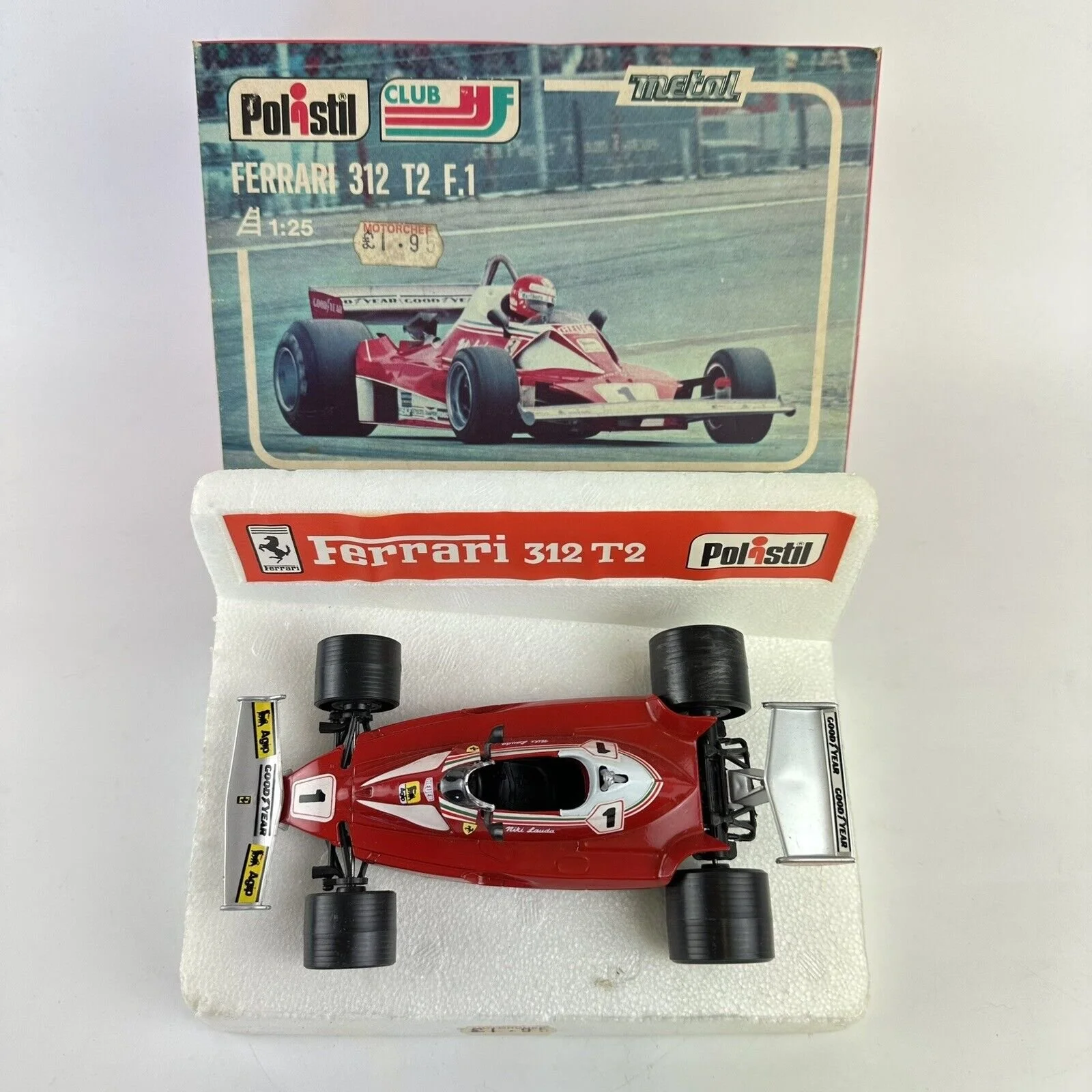 Polistil Club HF Ferrari 312 T2 F.1 1:25 Scale FX9 Boxed Model Car