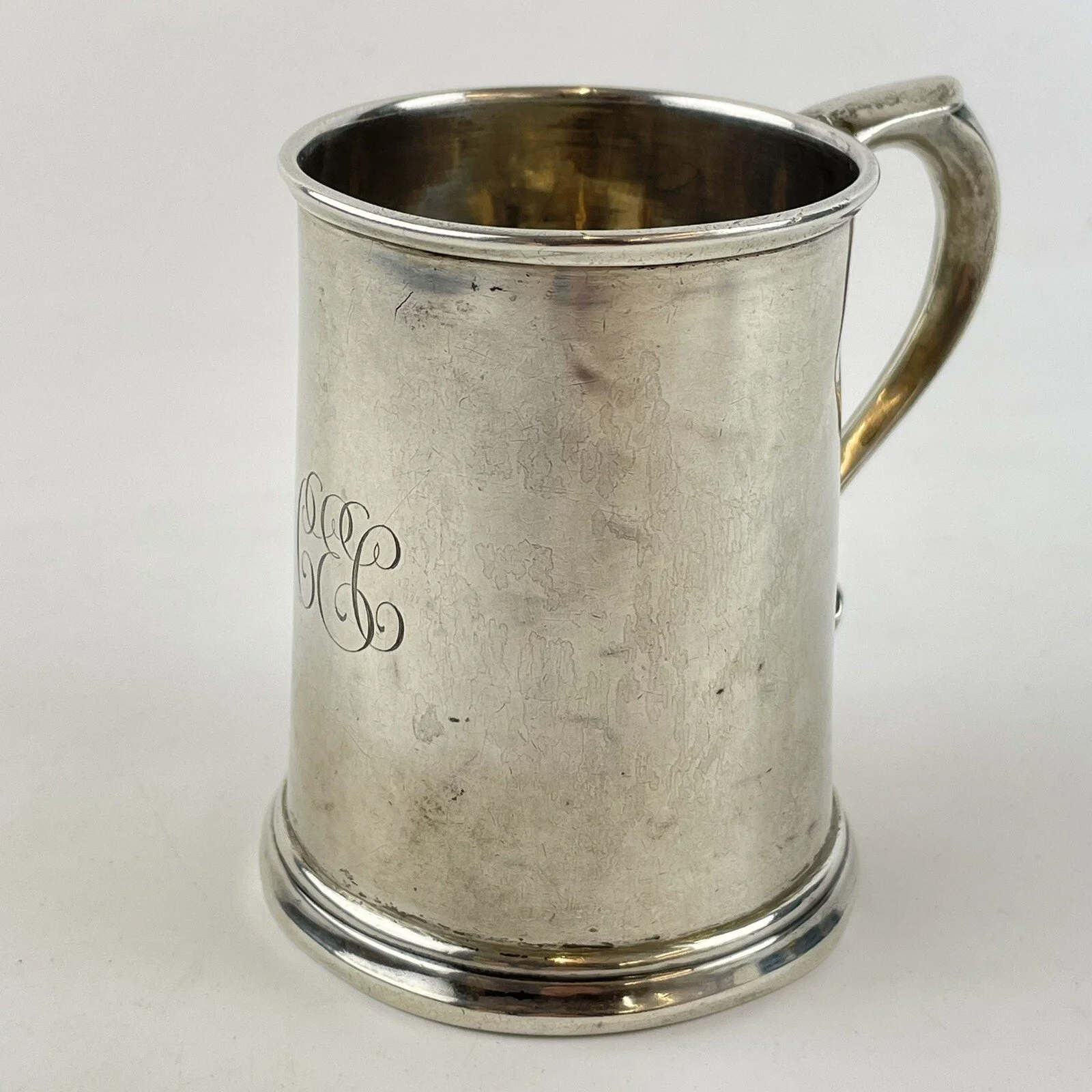 Antique Solid Silver Cup / Tankard William Hutton & Sons Ltd 1916 7.5cm 70g