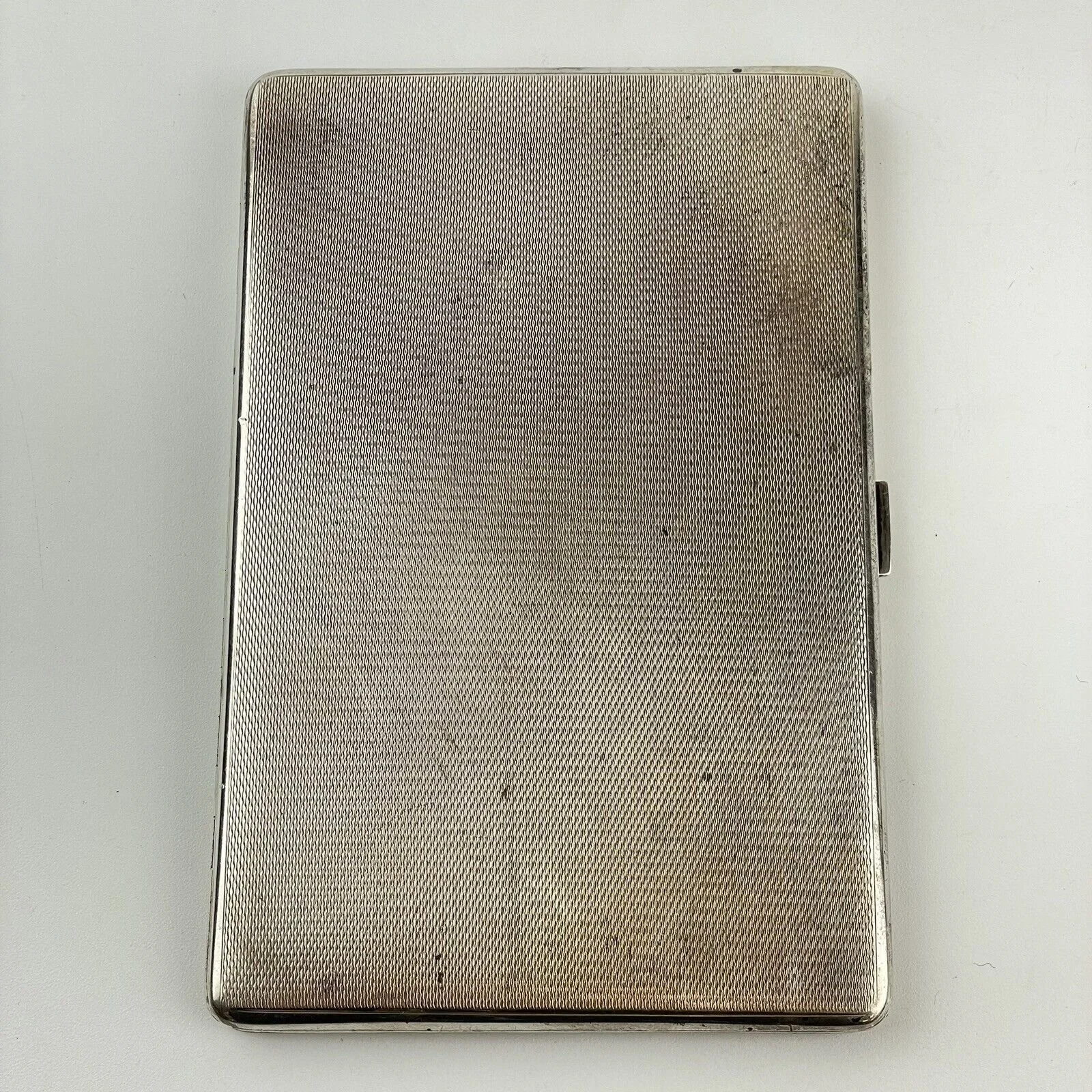 Antique George V Solid Silver Cigarette Case Goldsmiths & Silversmiths 1935