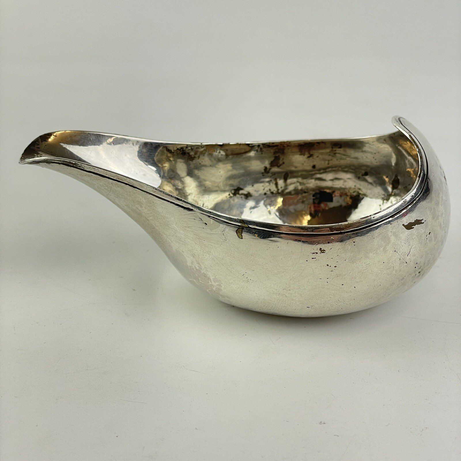 Antique Solid Silver Pap Boat Charles Chesterman I 1766 11cm 61g