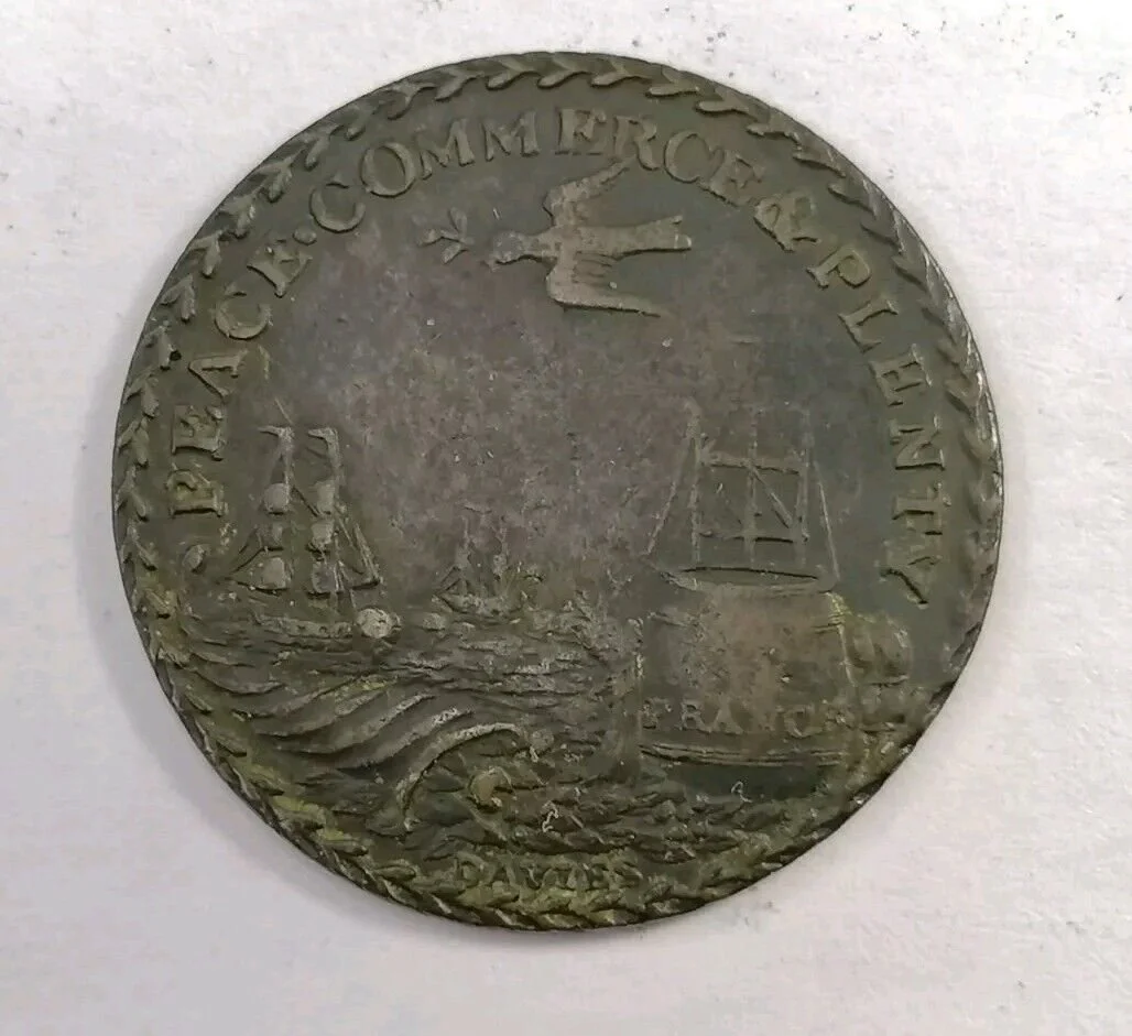 1801 Great Britain Preliminaries For The Peace Of Amiens Medal, By H Kettle